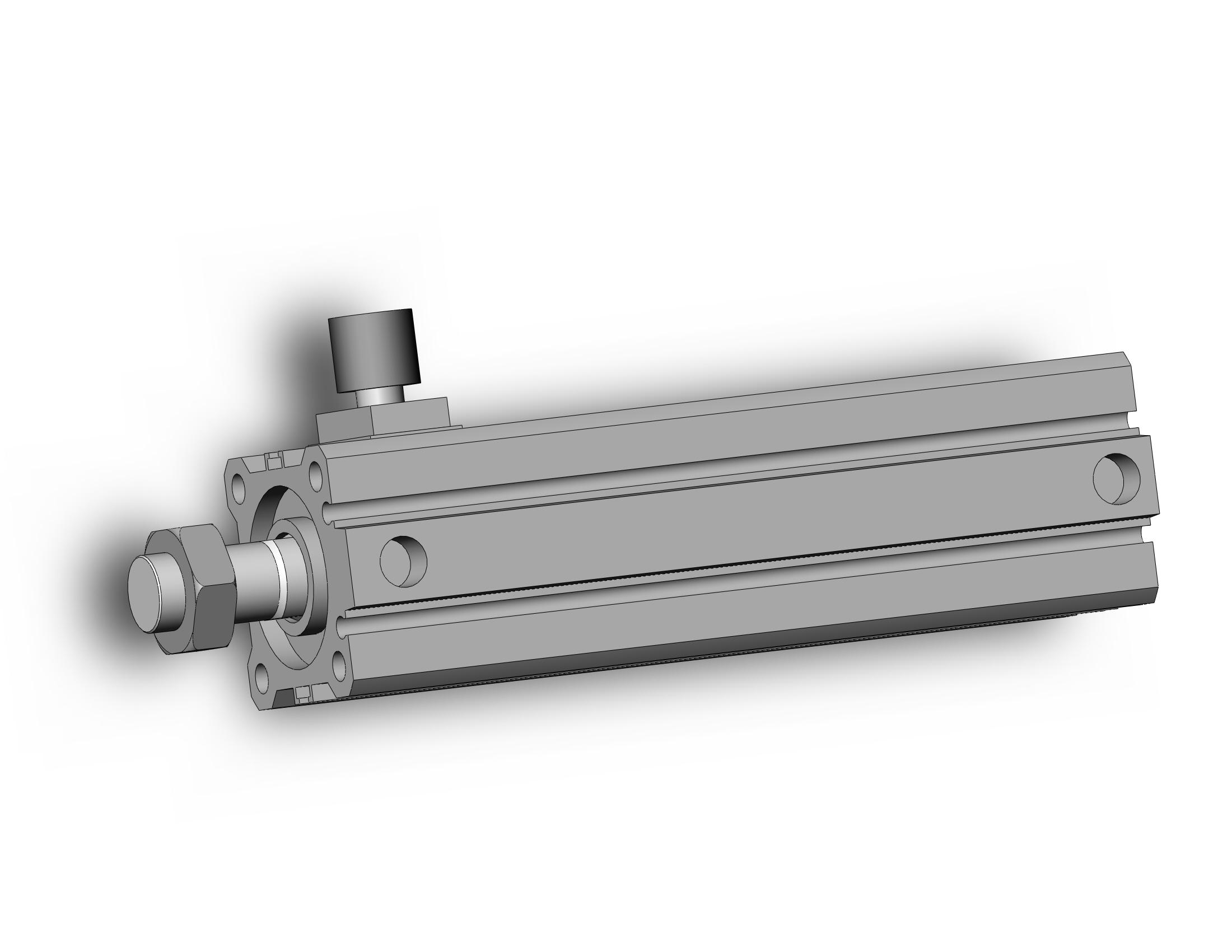 SMC CDBQ2A32-100DCM-RL cyl, compact, locking, sw cap, CBQ2 CYLINDER COMPACT LOCKING