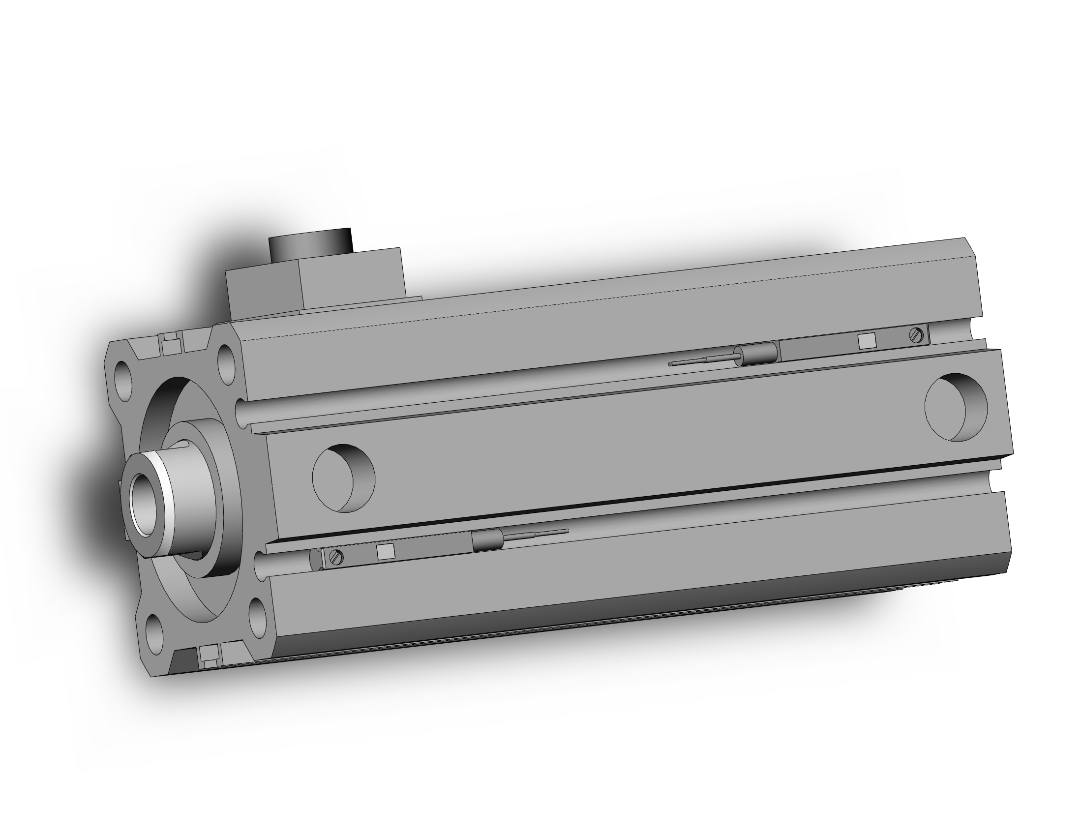 SMC CDBQ2A32-50DC-RN-M9BWZ cyl, compact, locking, sw cap, CBQ2 CYLINDER COMPACT LOCKING