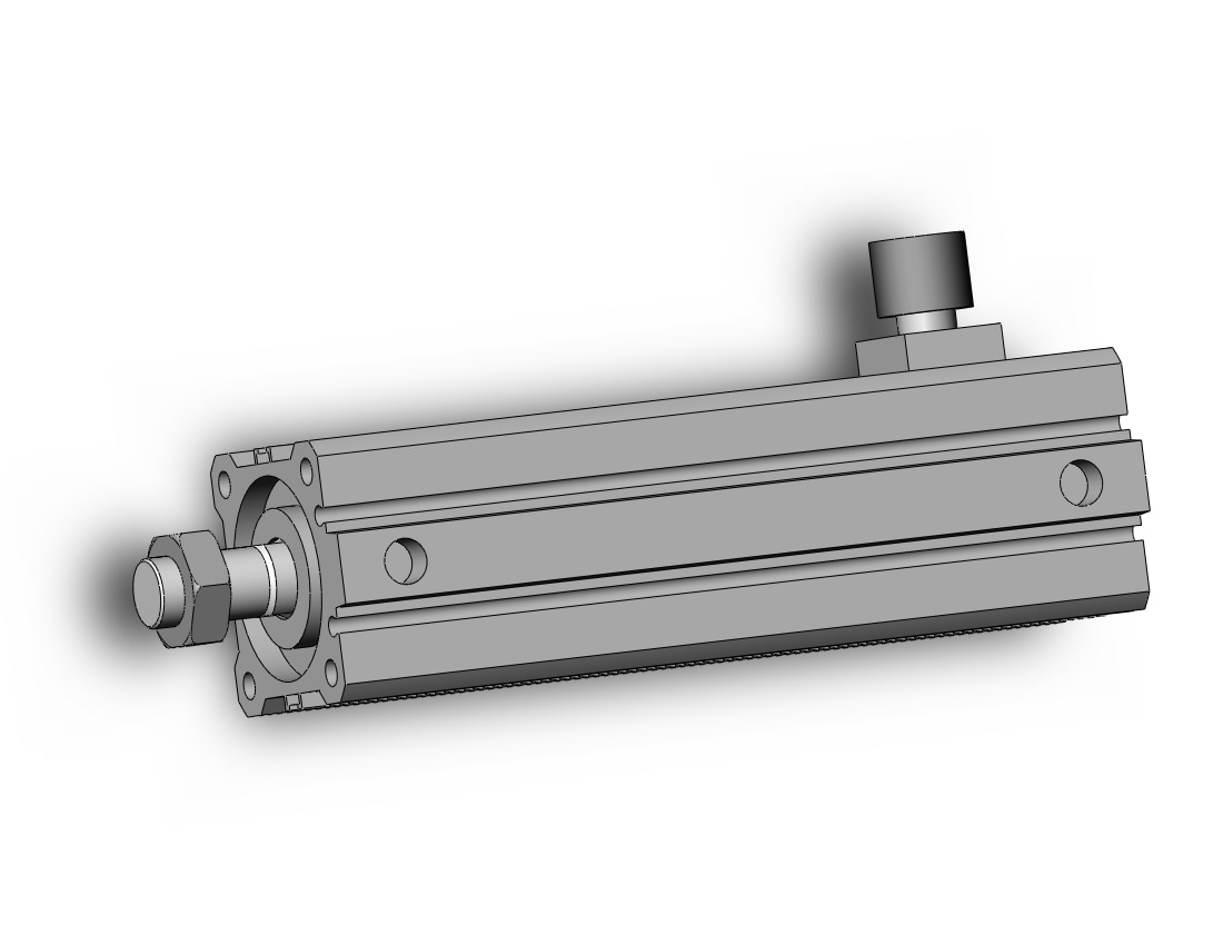 SMC CDBQ2A40-100DCM-HL cyl, compact, locking, sw cap, CBQ2 CYLINDER COMPACT LOCKING