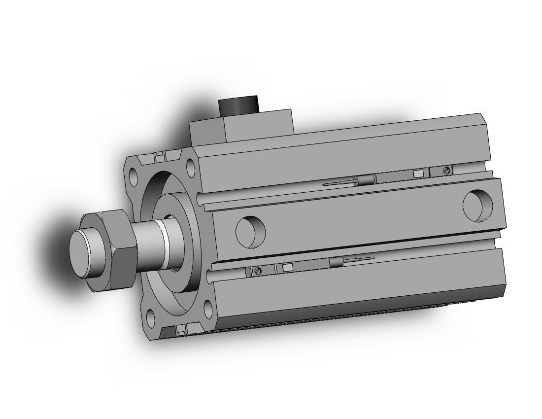 SMC CDBQ2A40-25DCM-RN-M9BAL cyl, compact, locking, sw capable, COMPACT CYLINDER