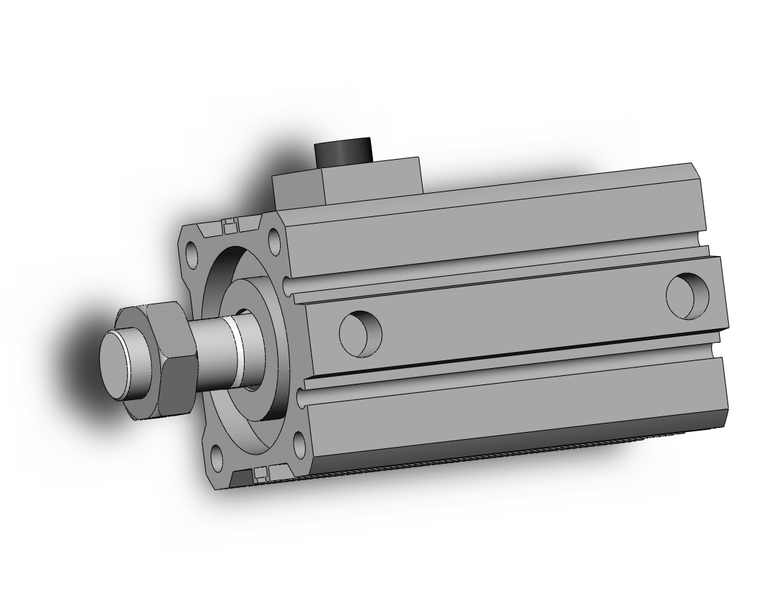 SMC CDBQ2A40-25DCM-RN cyl, compact, locking, sw capable, COMPACT CYLINDER