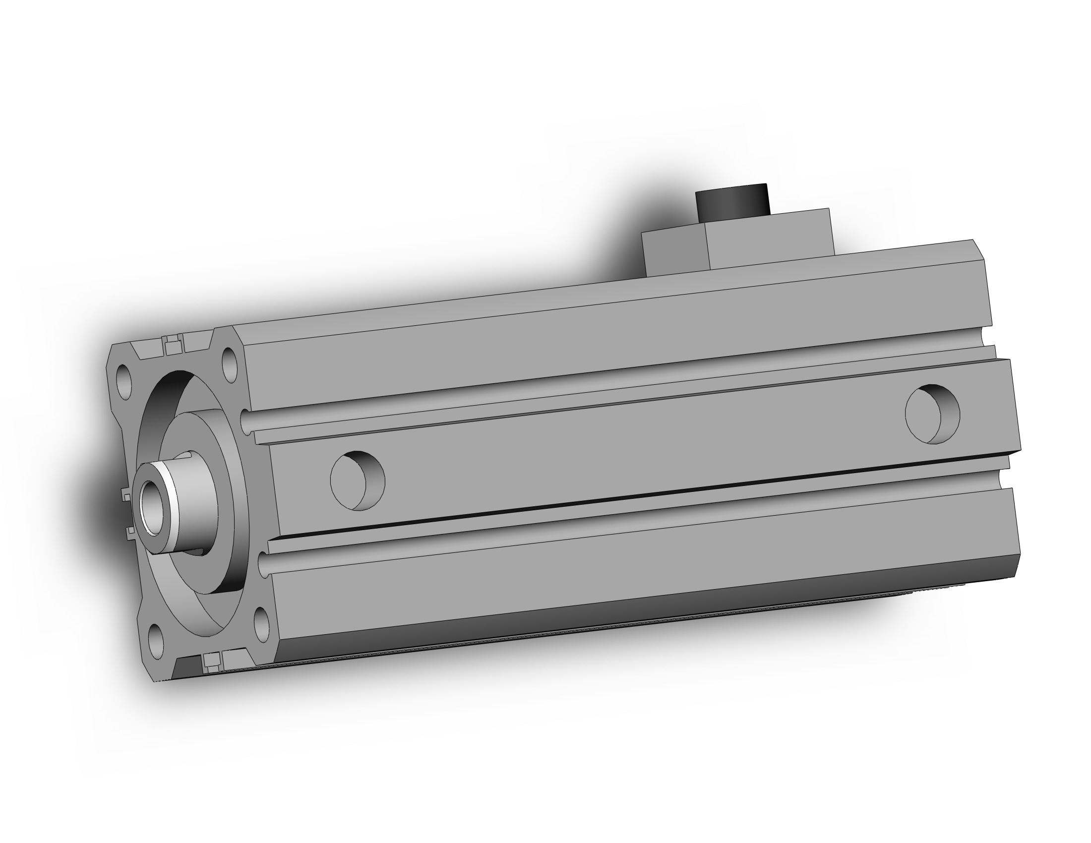 SMC CDBQ2A40-50DC-HN cyl, compact, locking, auto-sw, CBQ2 CYLINDER COMPACT LOCKING