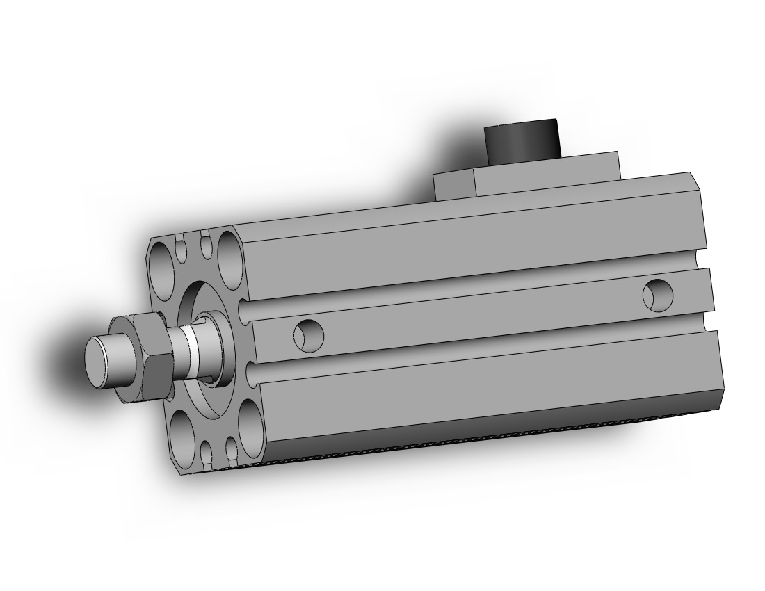 SMC CDBQ2B20-15DCM-HN cyl, compact, locking, sw cap, CBQ2 CYLINDER COMPACT LOCKING