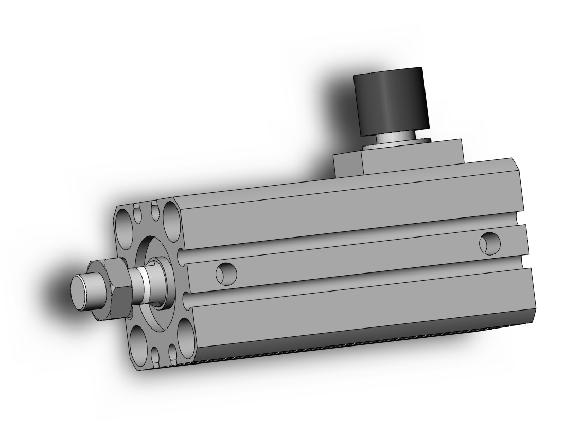 SMC CDBQ2B20-20DCM-HL cyl, compact, locking, auto-sw, CBQ2 CYLINDER COMPACT LOCKING***