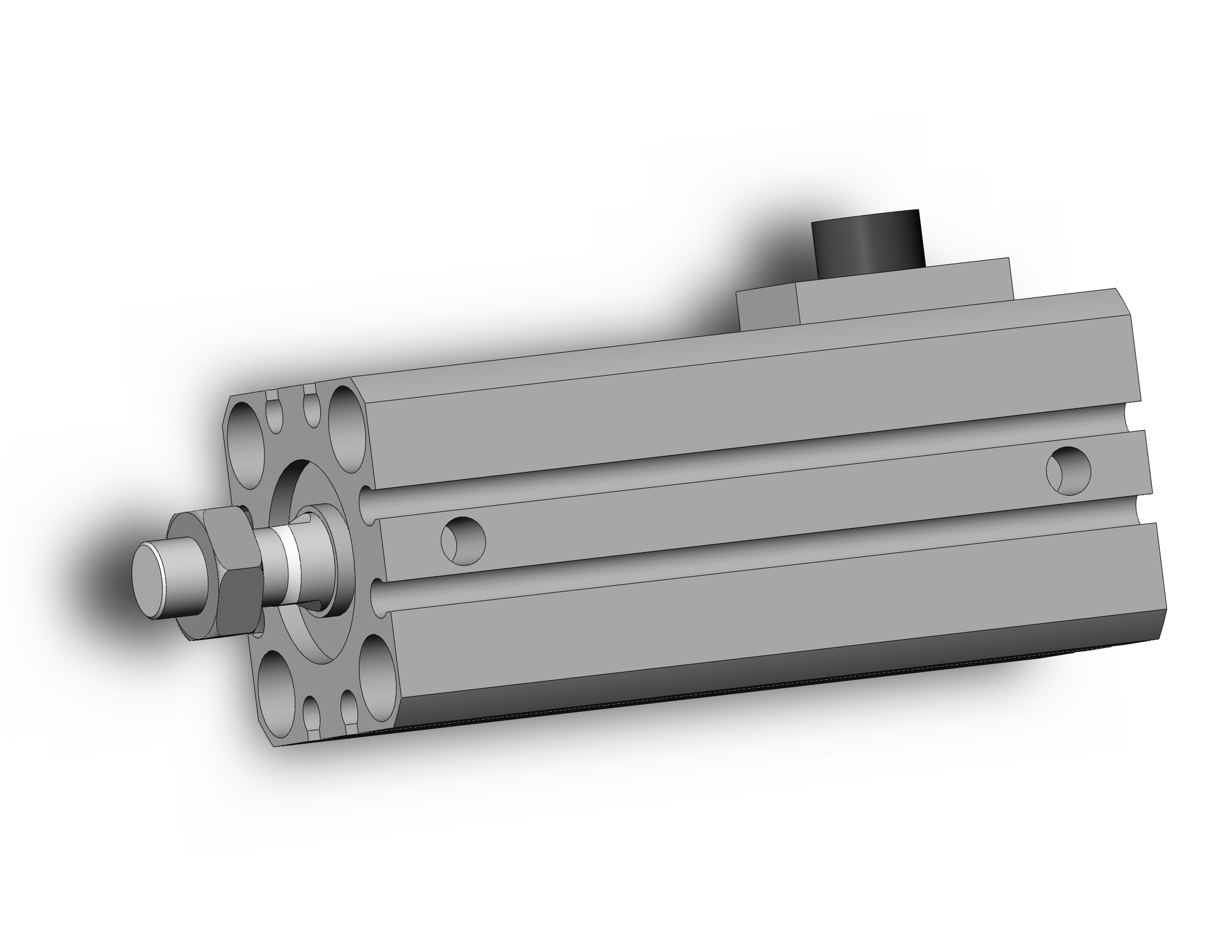 SMC CDBQ2B20-25DCM-HN cyl, compact, locking, sw cap, CBQ2 CYLINDER COMPACT LOCKING***