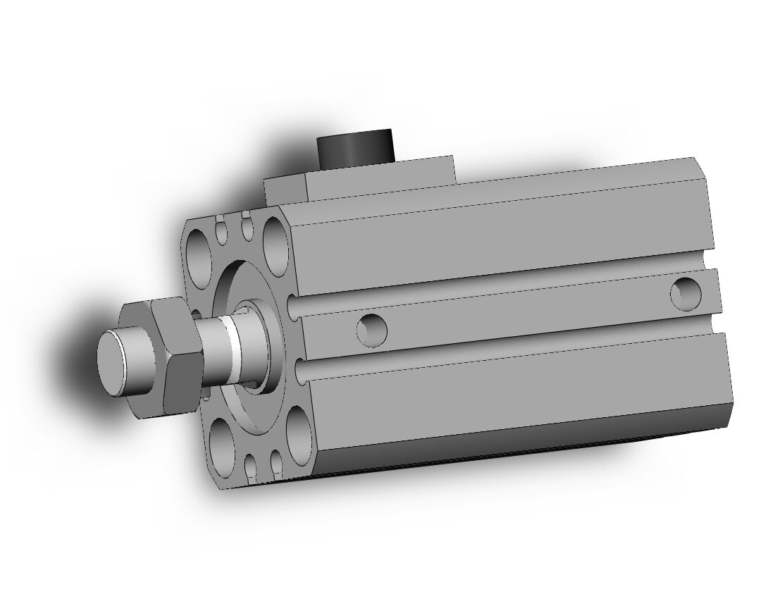 SMC CDBQ2B25-10DCM-RN cyl, compact, locking, sw cap, CBQ2 CYLINDER COMPACT LOCKING