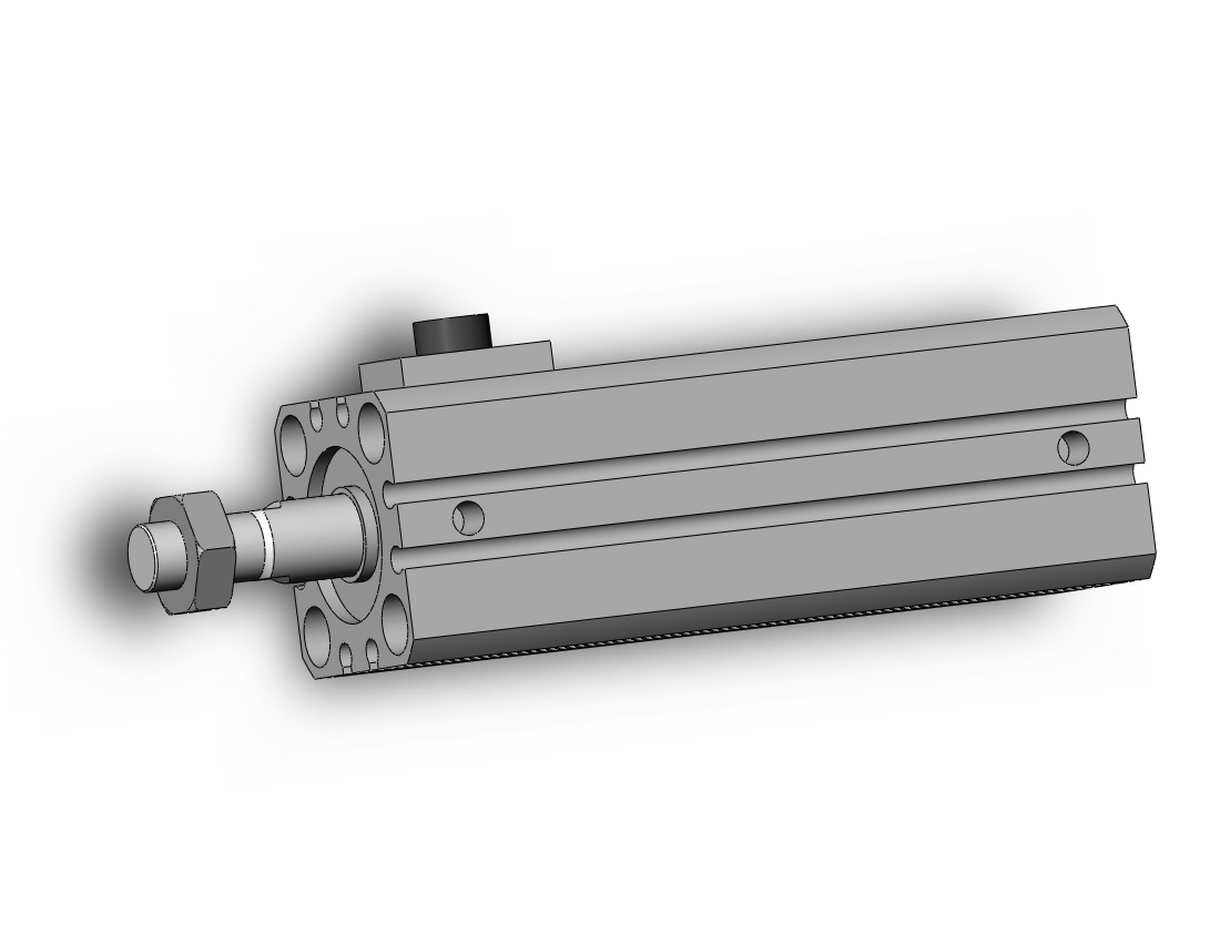 SMC CDBQ2B25-50DCM-RN cyl, compact, locking, auto-sw, CBQ2 CYLINDER COMPACT LOCKING