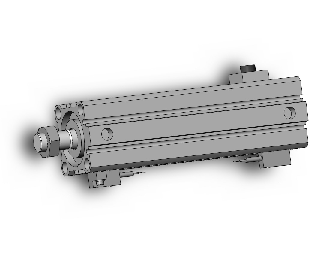 SMC CDBQ2B40-100DCM-HN-A73HZ cyl, compact, locking, sw cap, CBQ2 CYLINDER COMPACT LOCKING