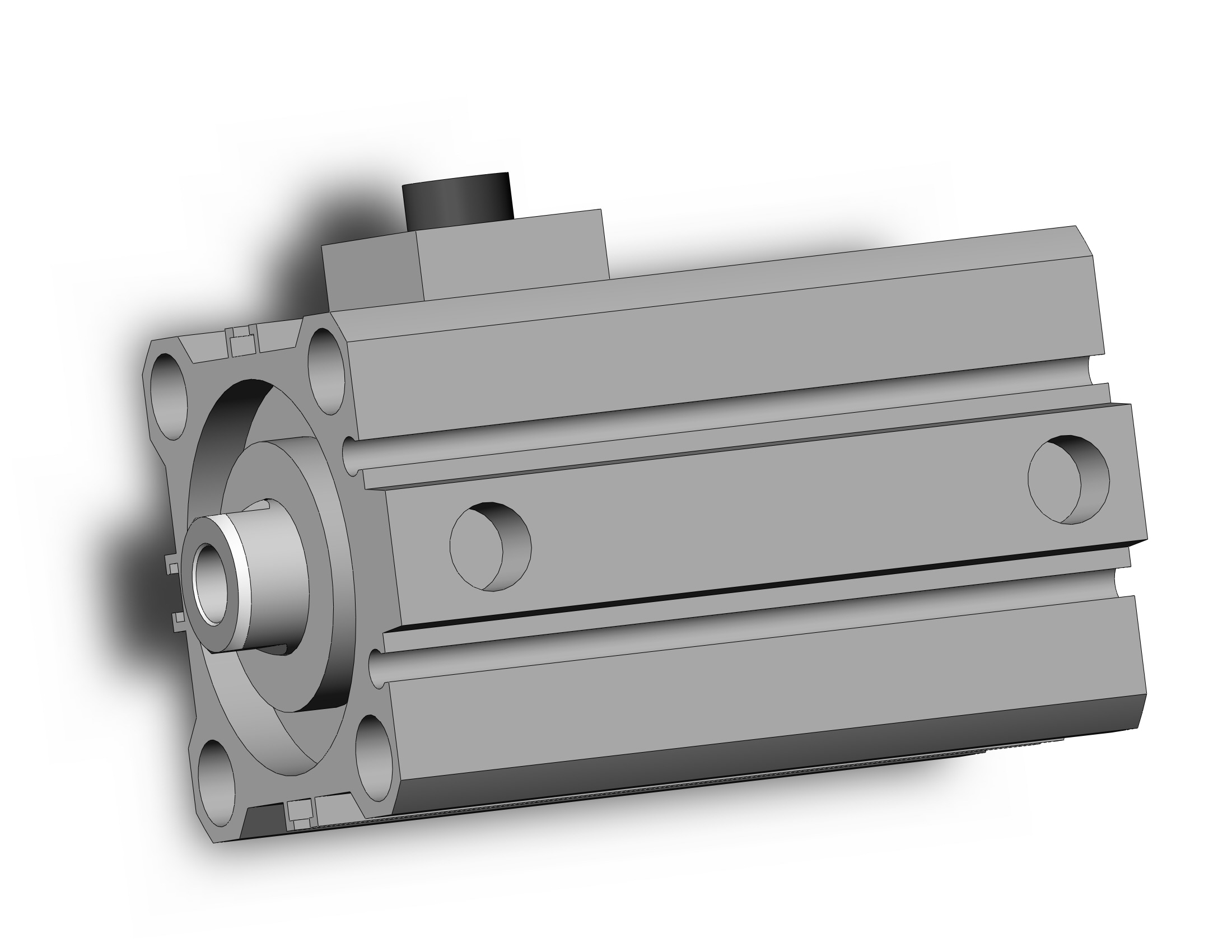 SMC CDBQ2B40-20DC-RN cyl, compact, locking, sw capable, COMPACT CYLINDER