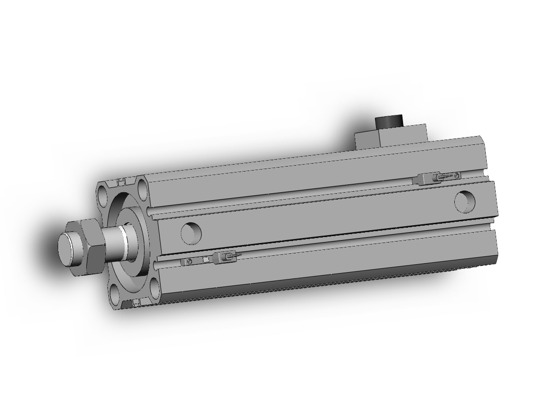 SMC CDBQ2B40-75DCM-HN-M9BWVL cyl, compact, locking, auto-sw, CBQ2 CYLINDER COMPACT LOCKING