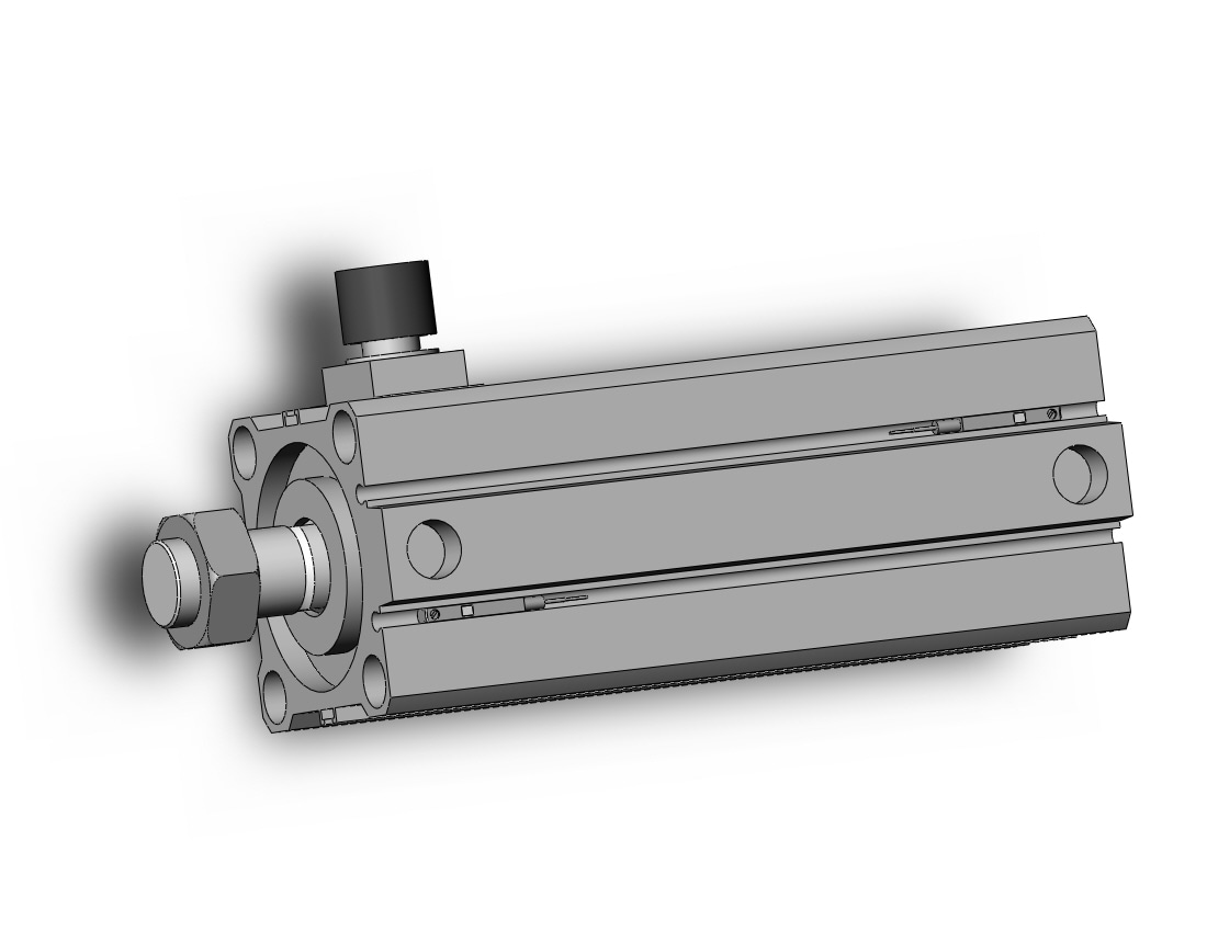 SMC CDBQ2B50-100DCM-RL-M9BL cyl, compact, locking, auto-sw, CBQ2 CYLINDER COMPACT LOCKING