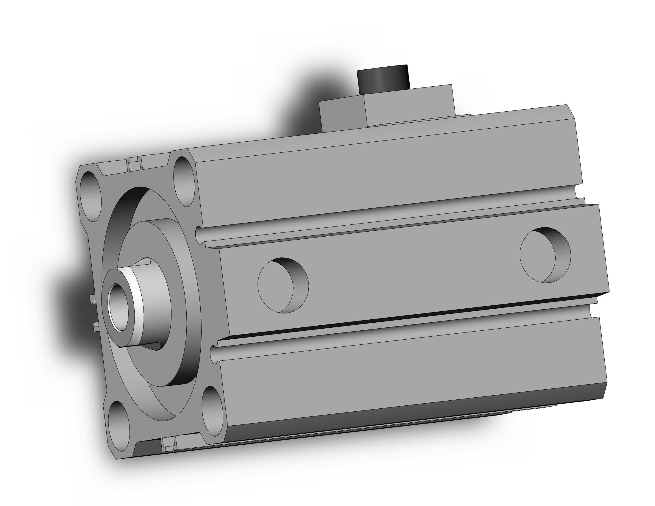 SMC CDBQ2B50-15DC-HN cyl, compact, locking, sw capable, COMPACT CYLINDER