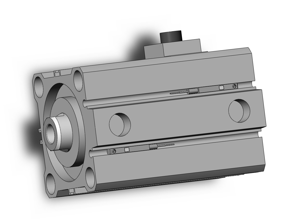 SMC CDBQ2B50-20DC-HN-M9BL cyl, compact, locking, sw cap, CBQ2 CYLINDER COMPACT LOCKING