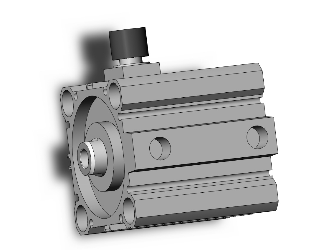 SMC CDBQ2B63-10DC-RL cyl, compact, locking, sw cap, CBQ2 CYLINDER COMPACT LOCKING