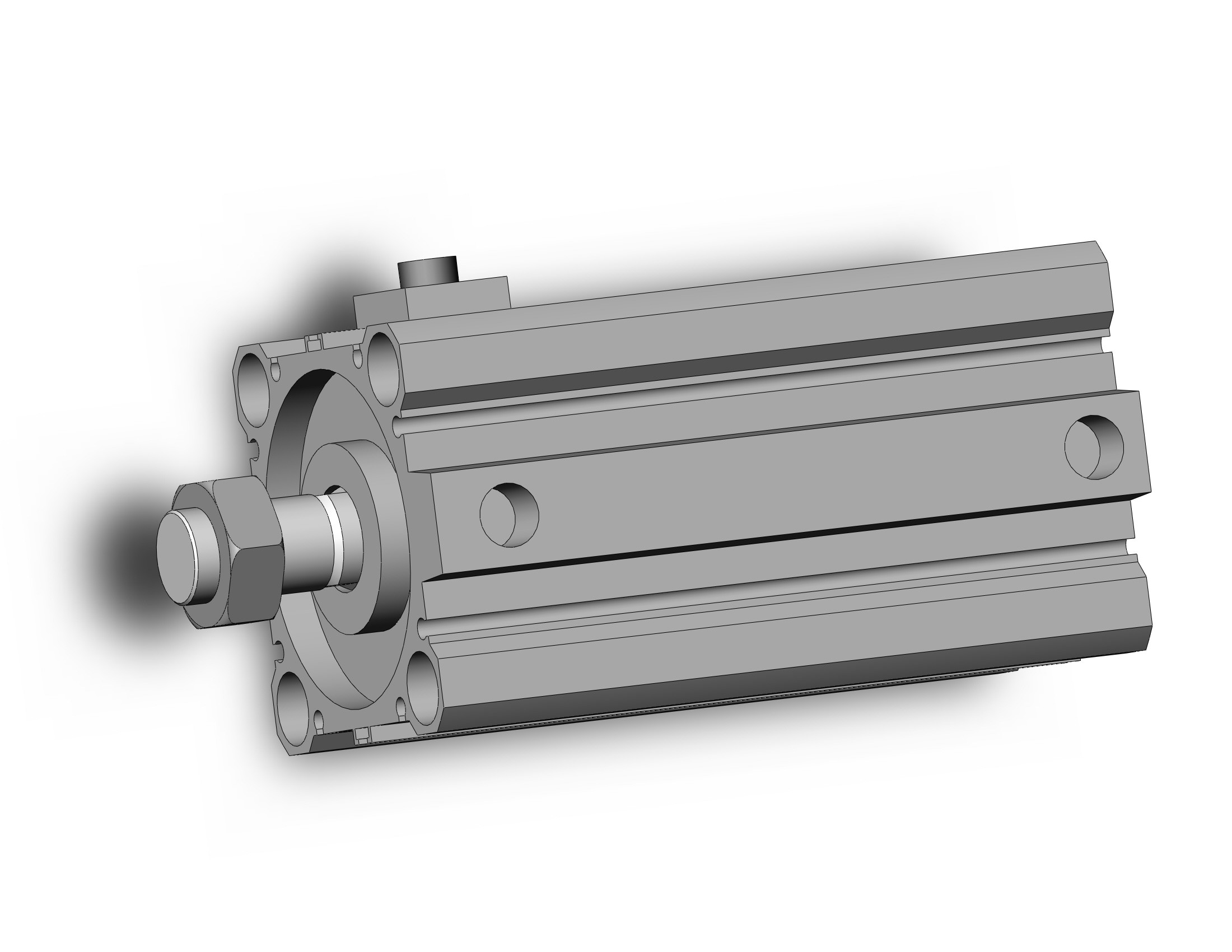 SMC CDBQ2B63-75DCM-RN cyl, compact, locking, auto-sw, CBQ2 CYLINDER COMPACT LOCKING