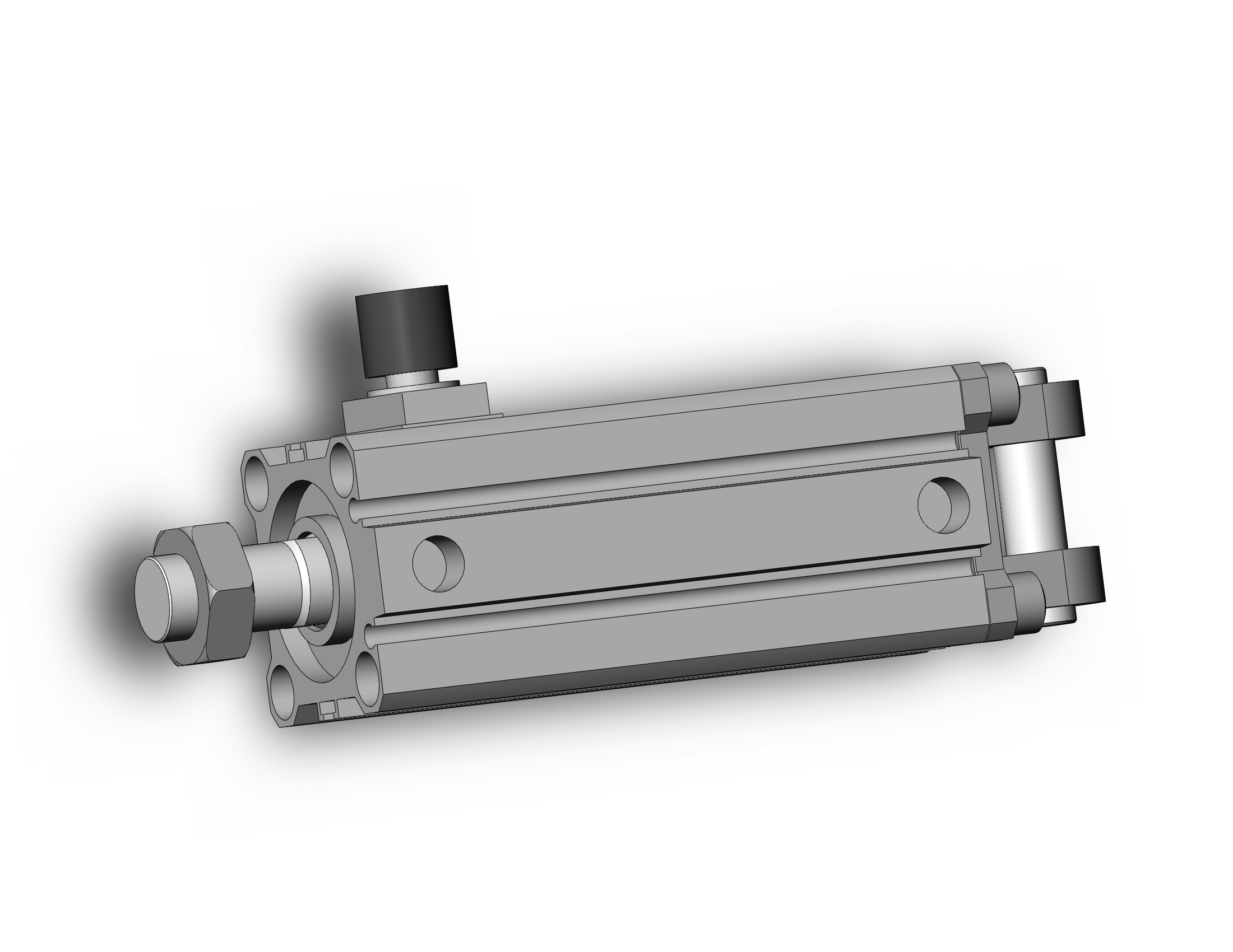 SMC CDBQ2D32-50DCM-RL cyl, compact, locking, sw capable, COMPACT CYLINDER