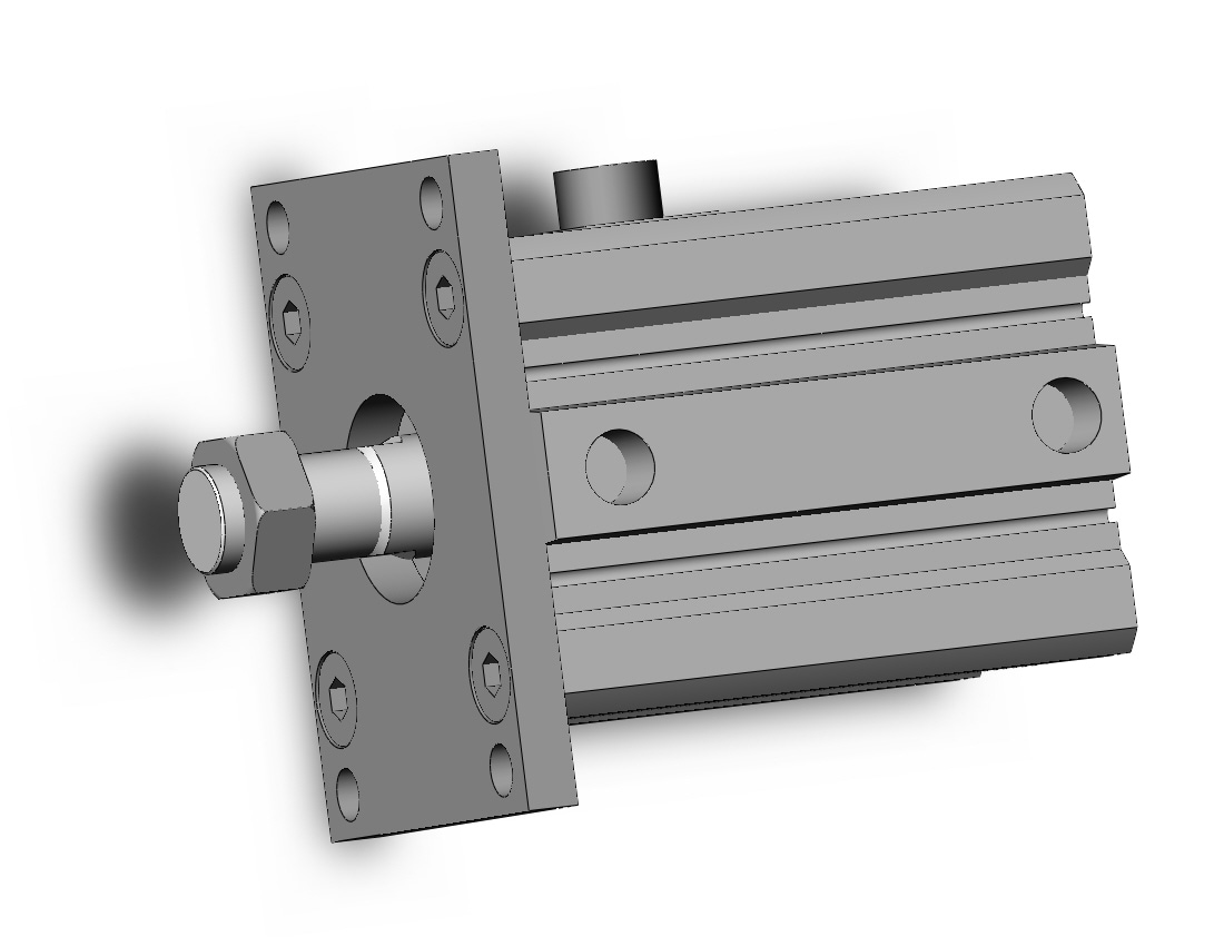 SMC CDBQ2F80-25DCM-RN cyl, compact, locking, sw cap, CBQ2 CYLINDER COMPACT LOCKING