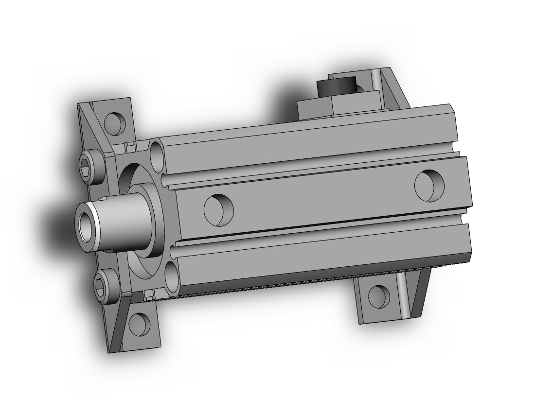 SMC CDBQ2L32-25DC-HN cyl, compact, locking, sw capable, COMPACT CYLINDER