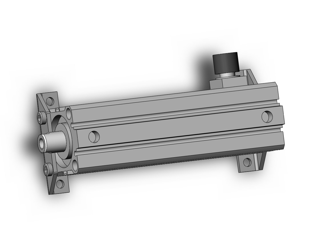 SMC CDBQ2L40-100DC-HL cyl, compact, locking, sw capable, COMPACT CYLINDER