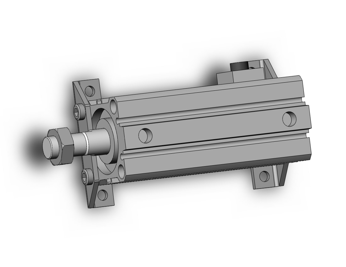 SMC CDBQ2L40-50DCM-HN cyl, compact, locking, sw cap, CBQ2 CYLINDER COMPACT LOCKING