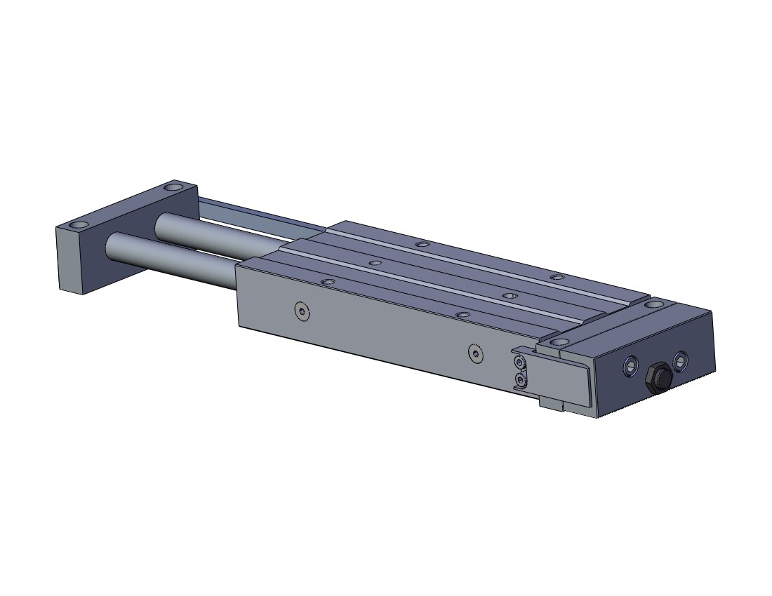 SMC CDBXWL25-100R cyl, slide ball/b housing mt, CXW GUIDED CYLINDER