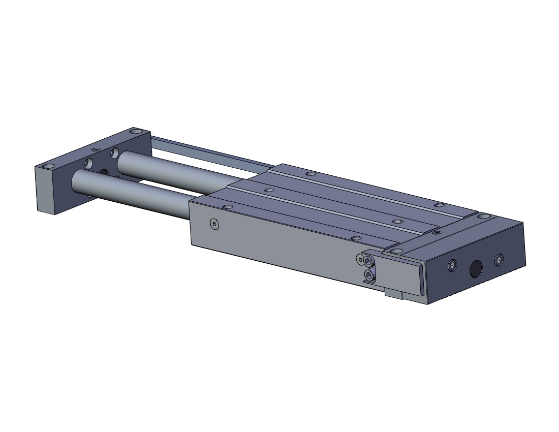 SMC CDBXWM32-150R cyl, slide bearing housing mt, CXW GUIDED CYLINDER