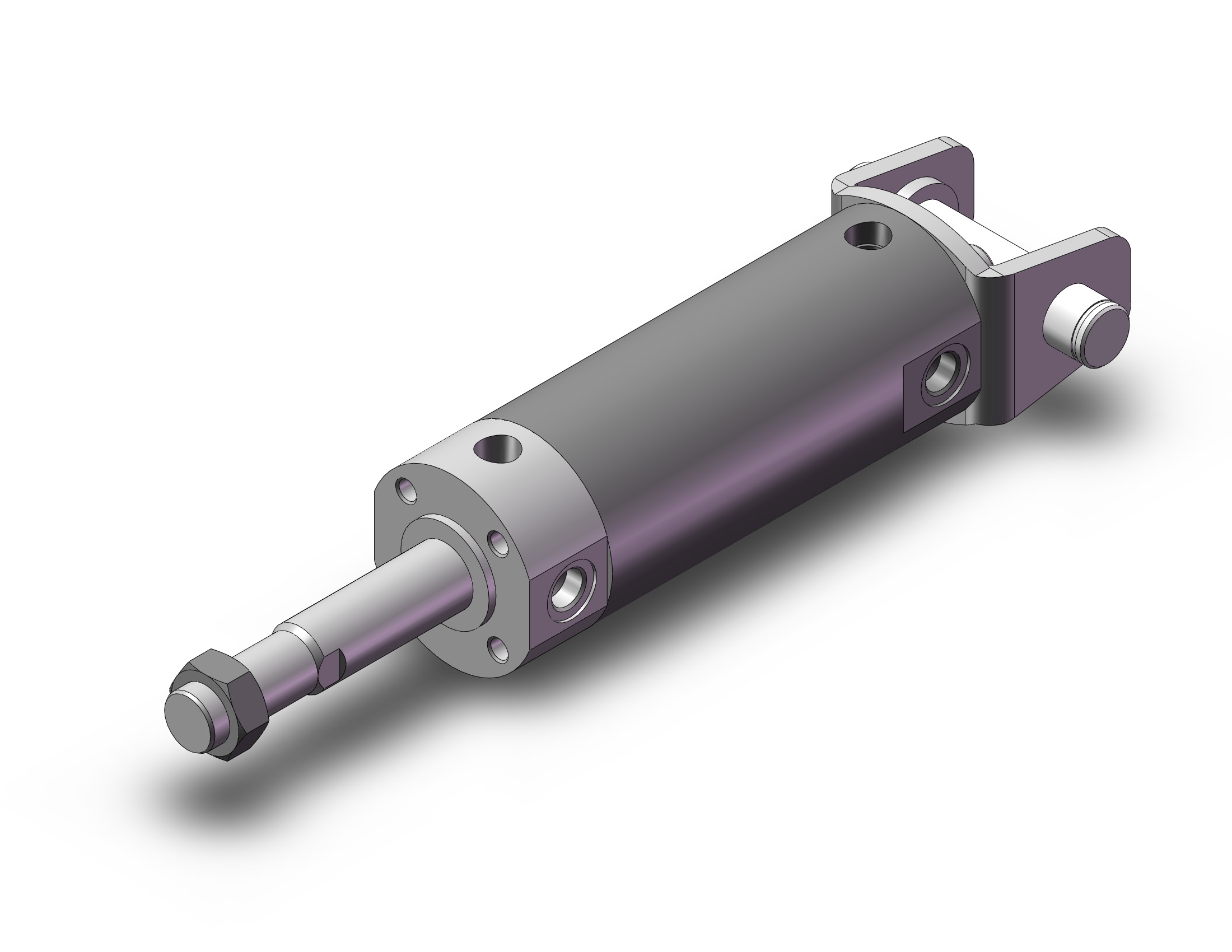 SMC CDG1DN40-25TZ cg1, air cylinder, ROUND BODY CYLINDER