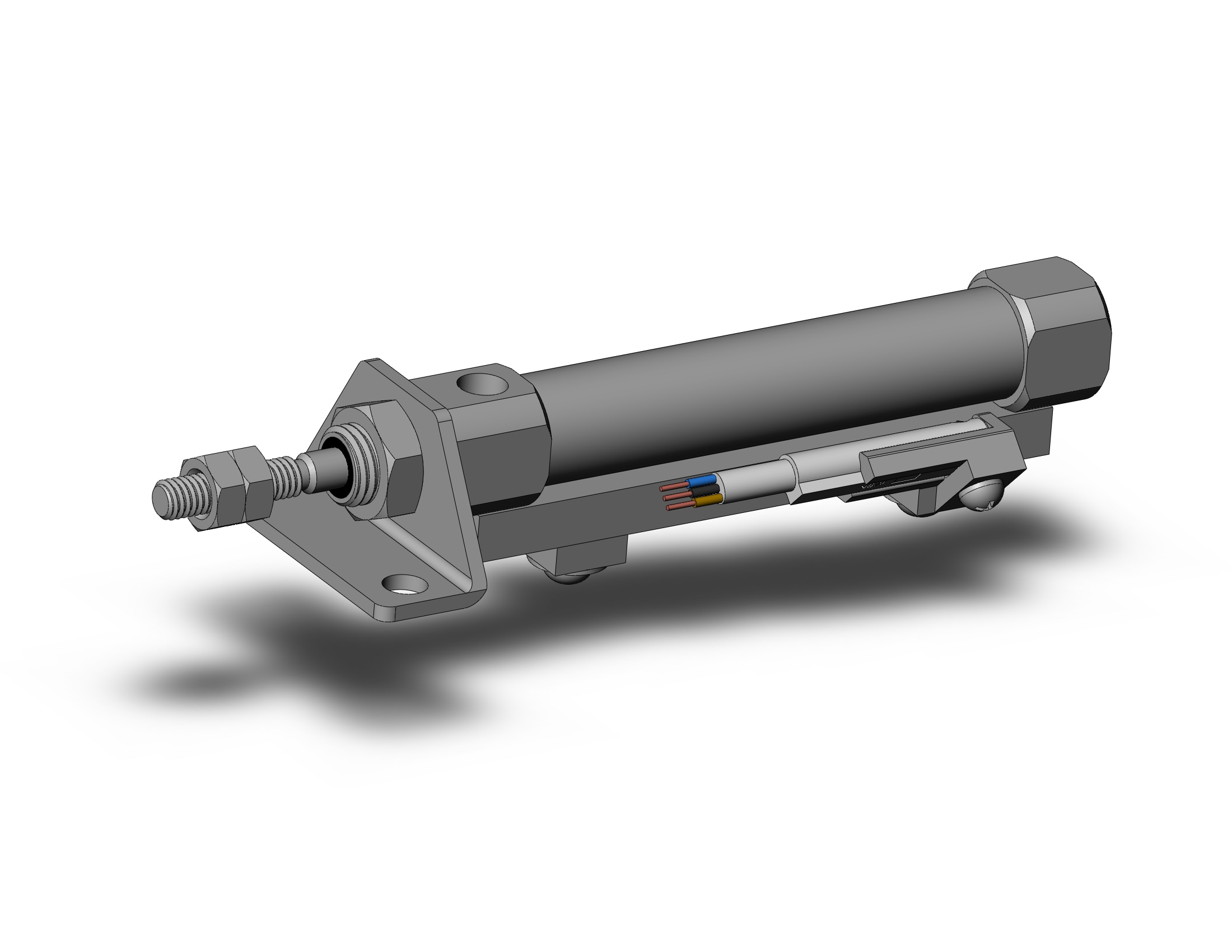 SMC CDJ2L10-30RZ-M9NL-A cylinder, air, ROUND BODY CYLINDER