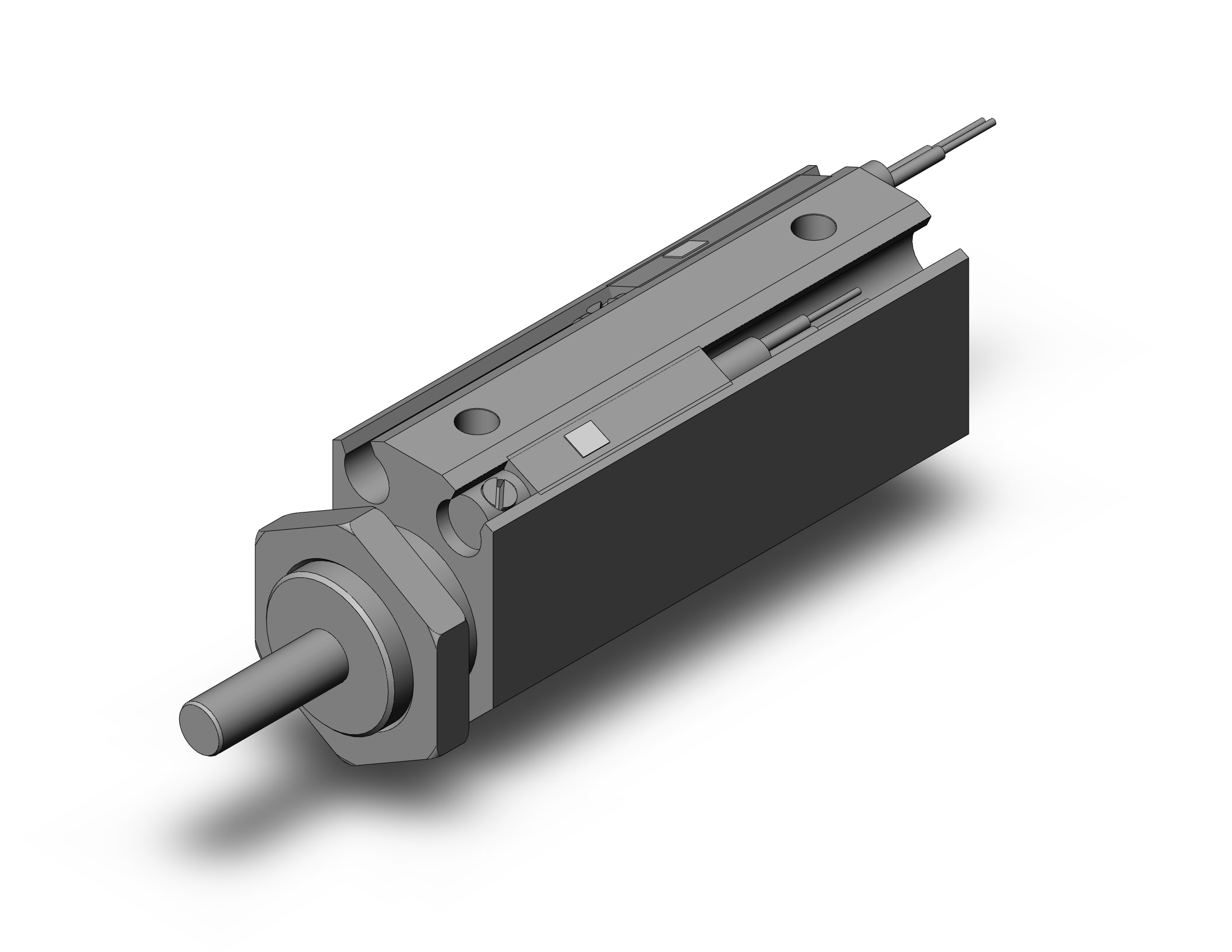 SMC CDJP2B10-20D-B-A90 cyl, pin, dbl act, sw capable, CJP/CJP2 ROUND BODY CYLINDER