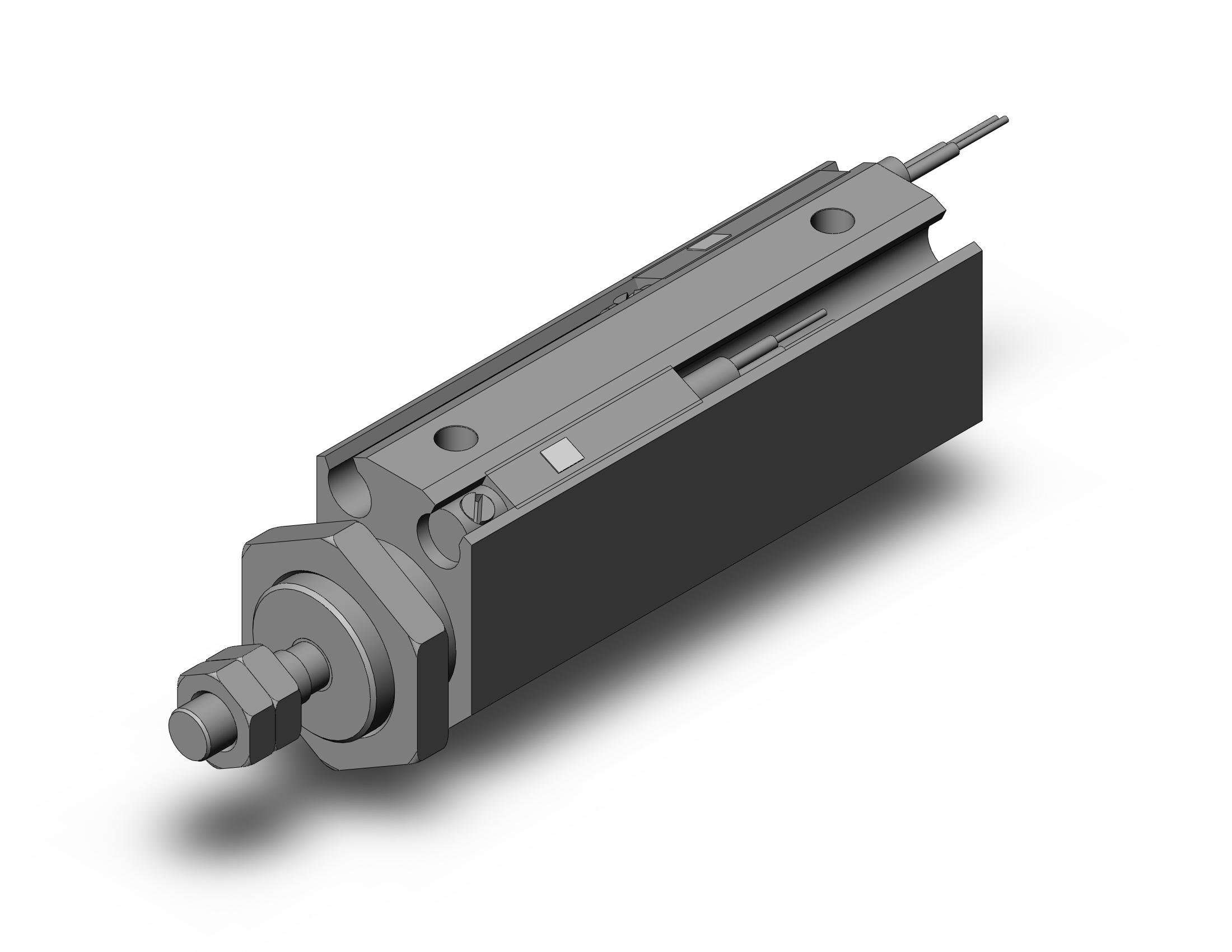 SMC CDJP2B10-25D-A93 cyl, pin, dbl act, CJP/CJP2 ROUND BODY CYLINDER