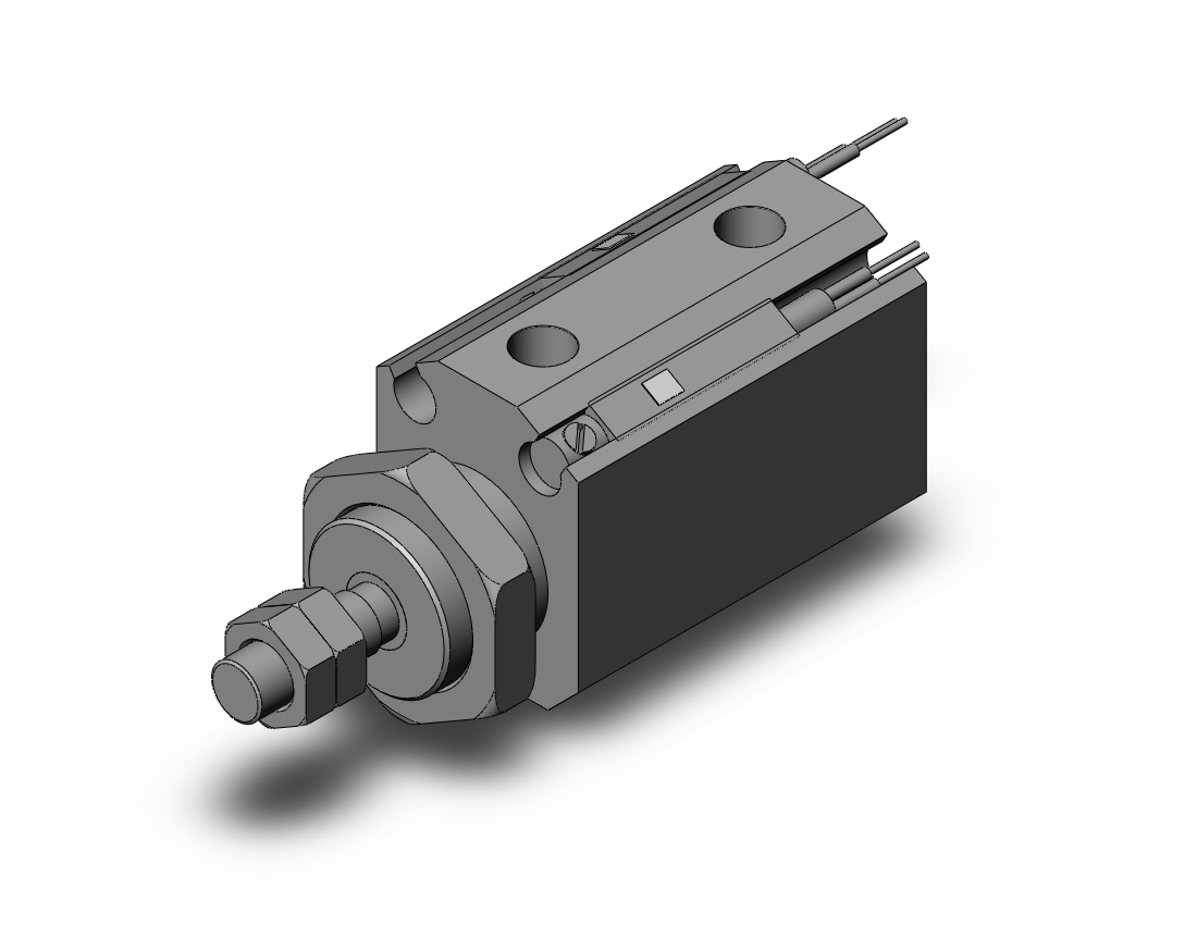 SMC CDJP2B16-10D-A90L cyl, pin, dbl act, CJP/CJP2 ROUND BODY CYLINDER