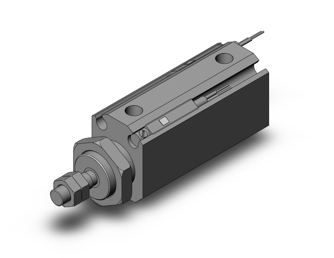 SMC CDJP2B16-25D-A90 cyl, pin, dbl act, CJP/CJP2 ROUND BODY CYLINDER