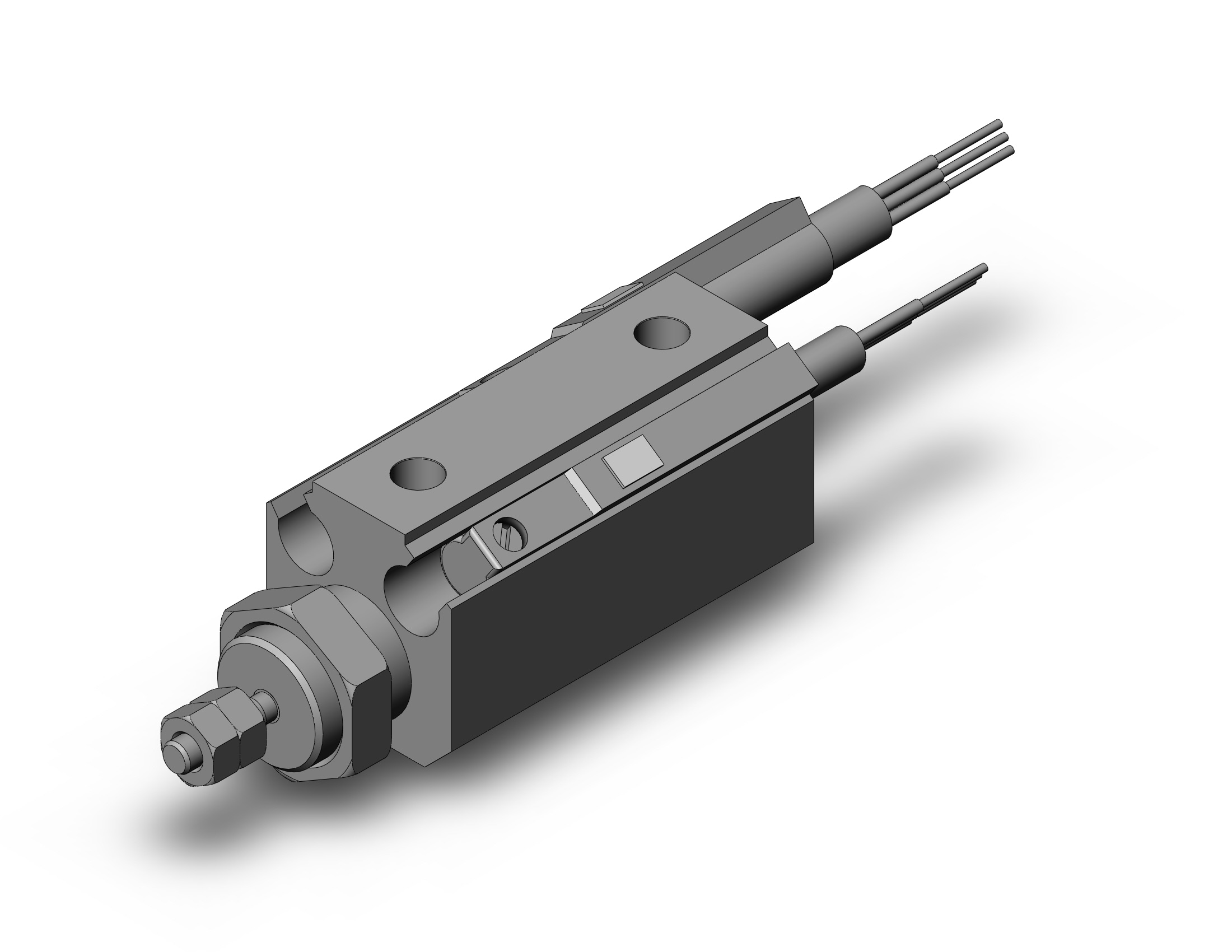 SMC CDJP2B4-10D-M9PAM pin cylinder, double acting, sgl rod, ROUND BODY CYLINDER