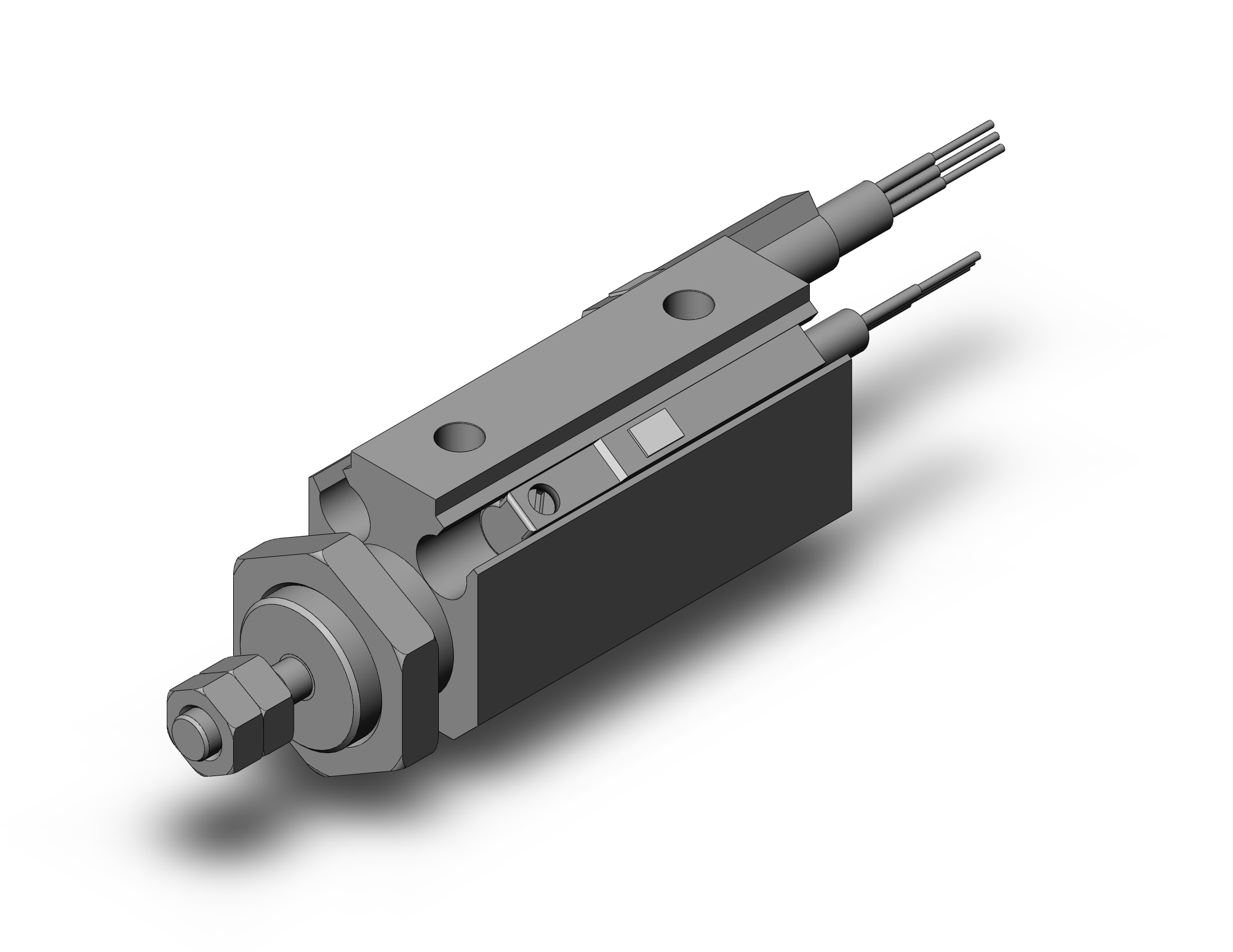 SMC CDJP2B6-10D-M9PAM pin cylinder, double acting, sgl rod, ROUND BODY CYLINDER