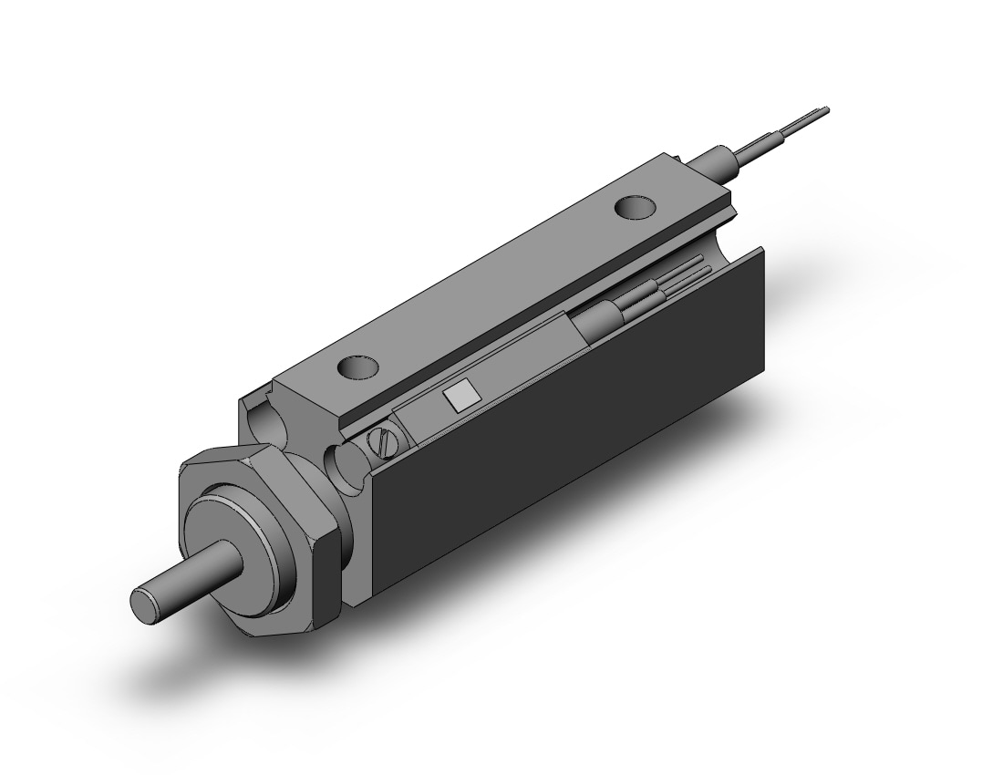 SMC CDJP2B6-20D-B-A93L cyl, pin, dbl act, CJP/CJP2 ROUND BODY CYLINDER