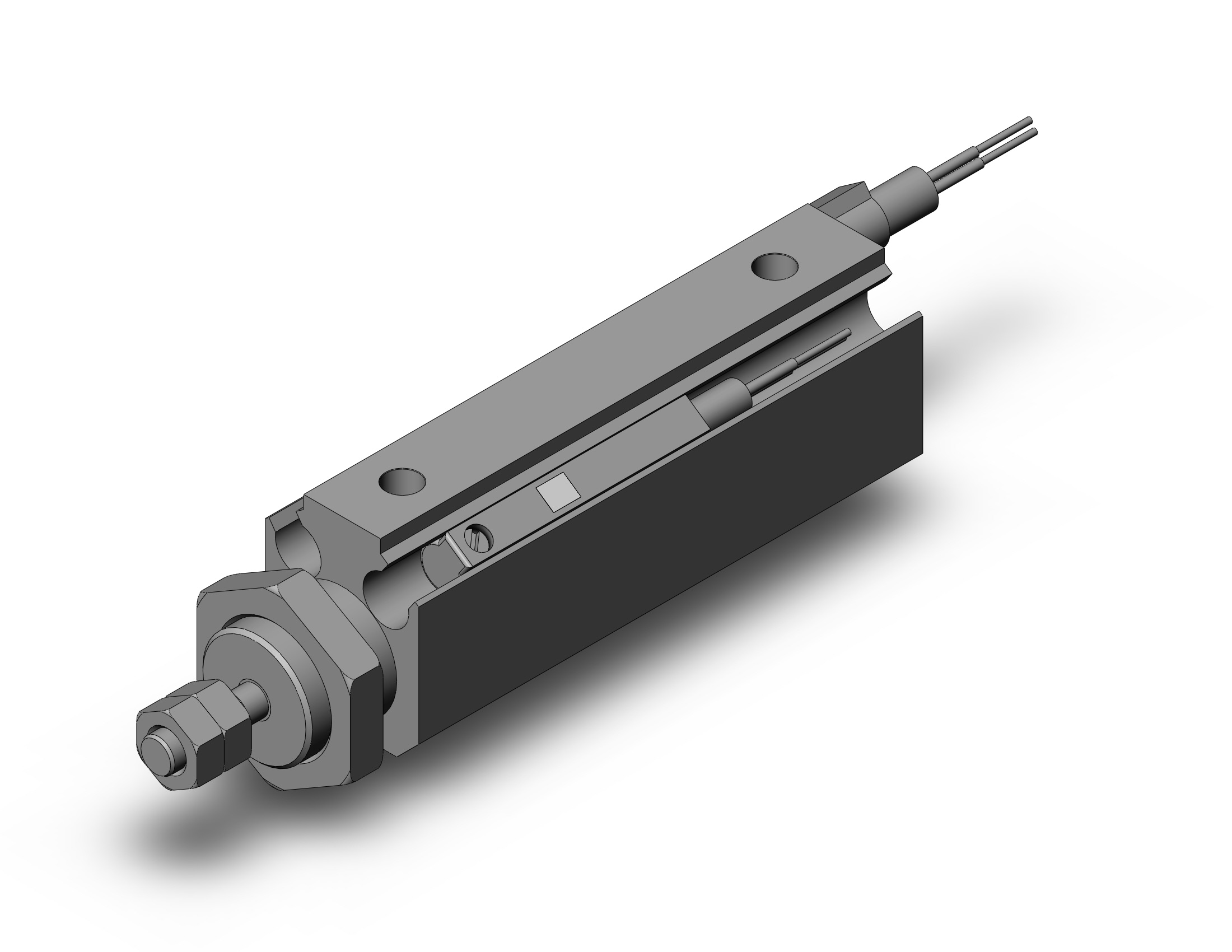 SMC CDJP2B6-25D-M9B cyl, pin, dbl act, CJP/CJP2 ROUND BODY CYLINDER