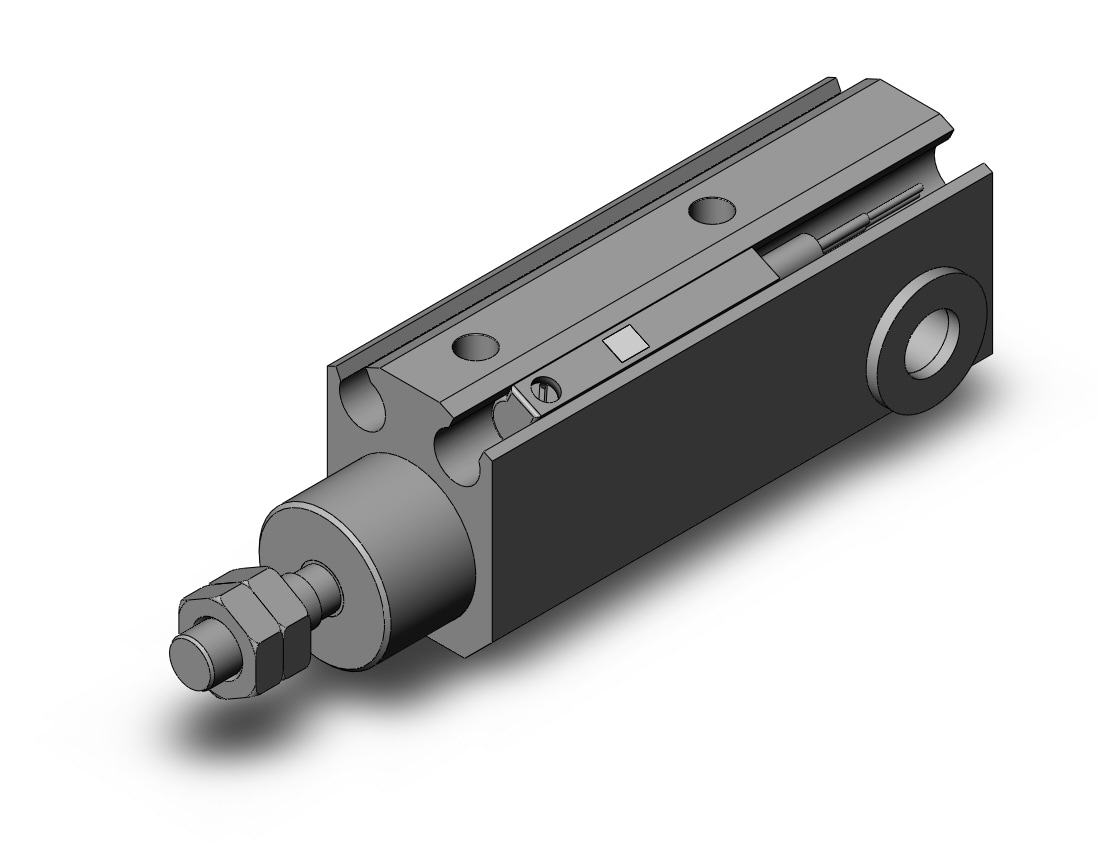 SMC CDJP2D10-10D-M9BS cyl, pin, dbl act, sw capable, CJP/CJP2 ROUND BODY CYLINDER***