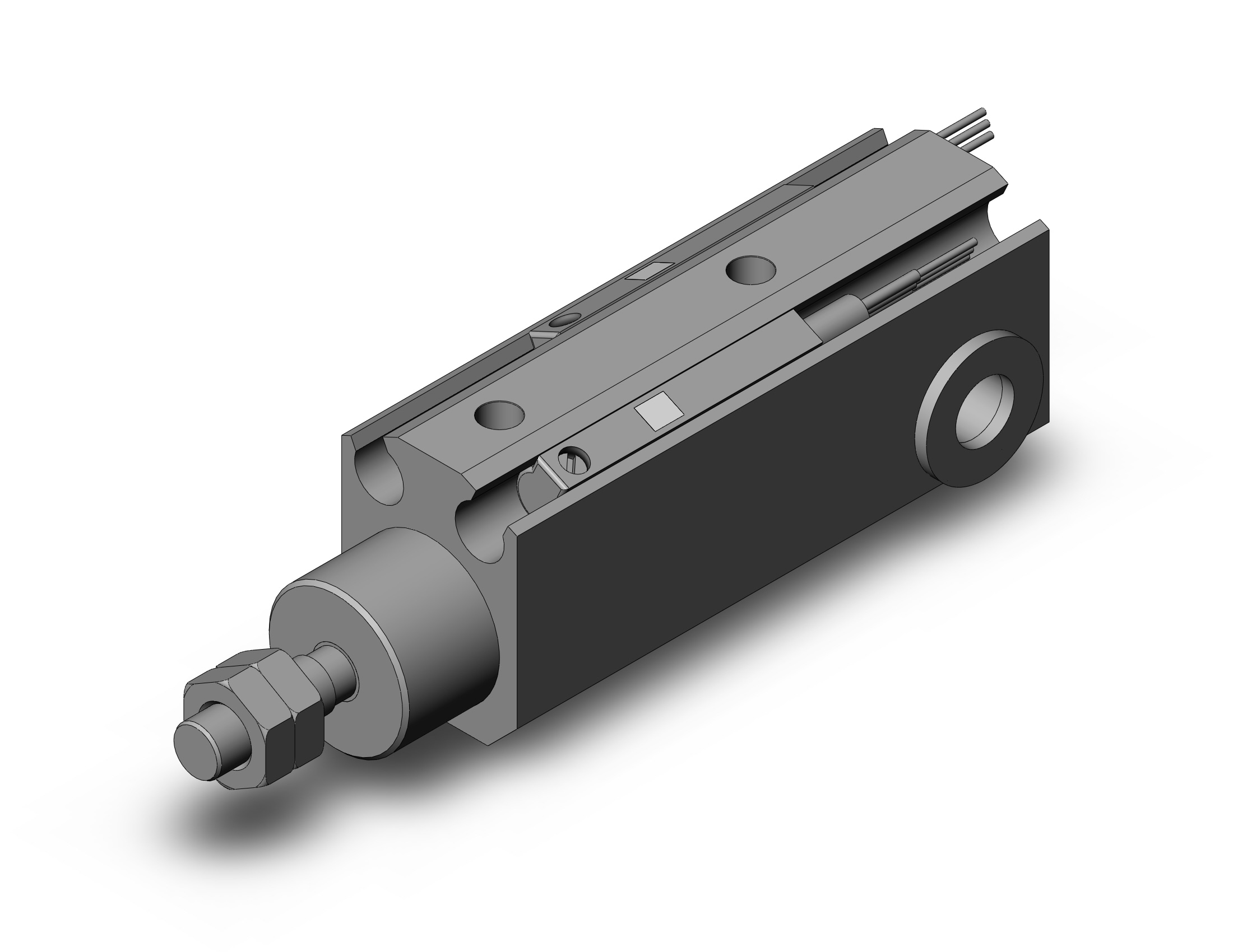 SMC CDJP2D10-10D-M9P cyl, pin, dbl act, CJP/CJP2 ROUND BODY CYLINDER