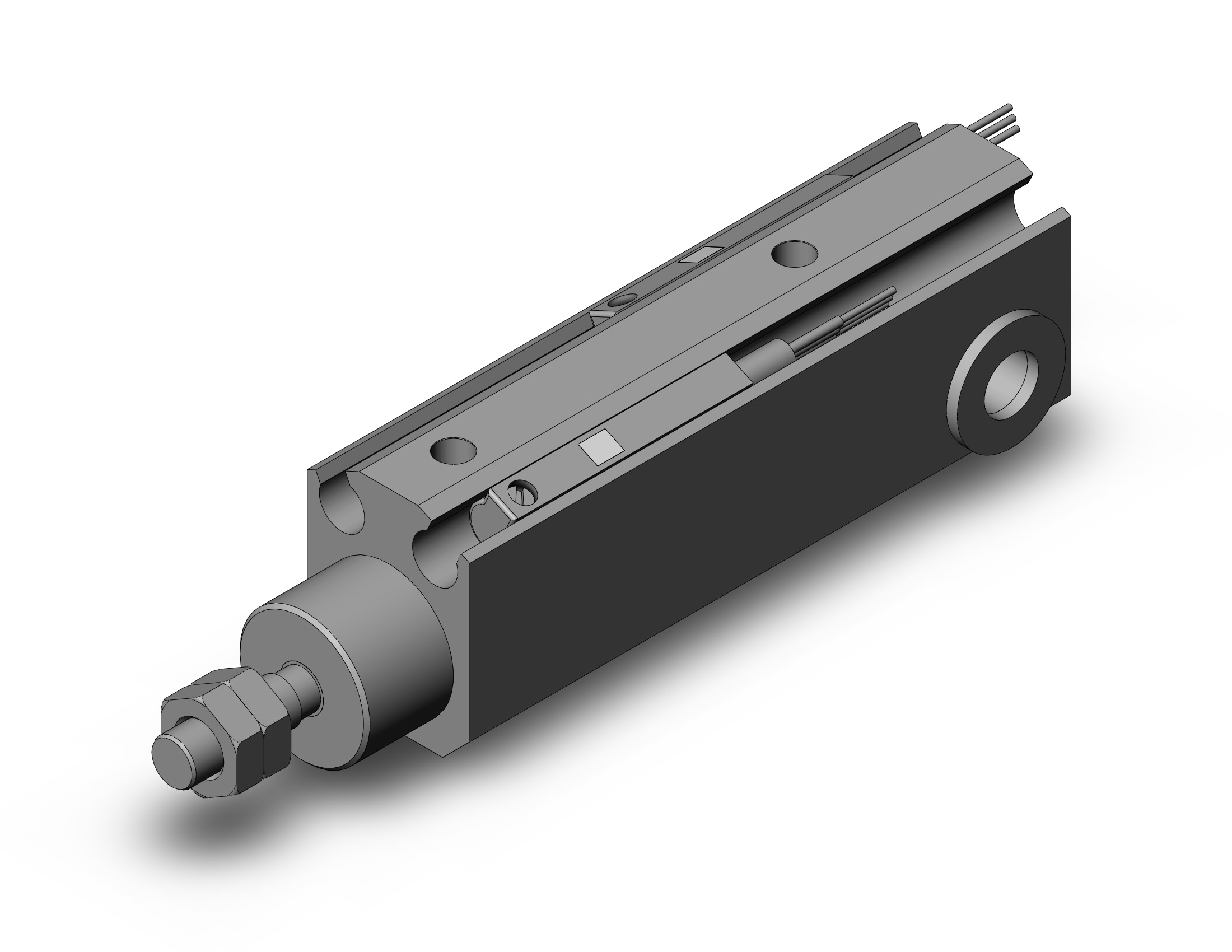 SMC CDJP2D10-20D-M9PSBPC pin cylinder, double acting, sgl rod, ROUND BODY CYLINDER