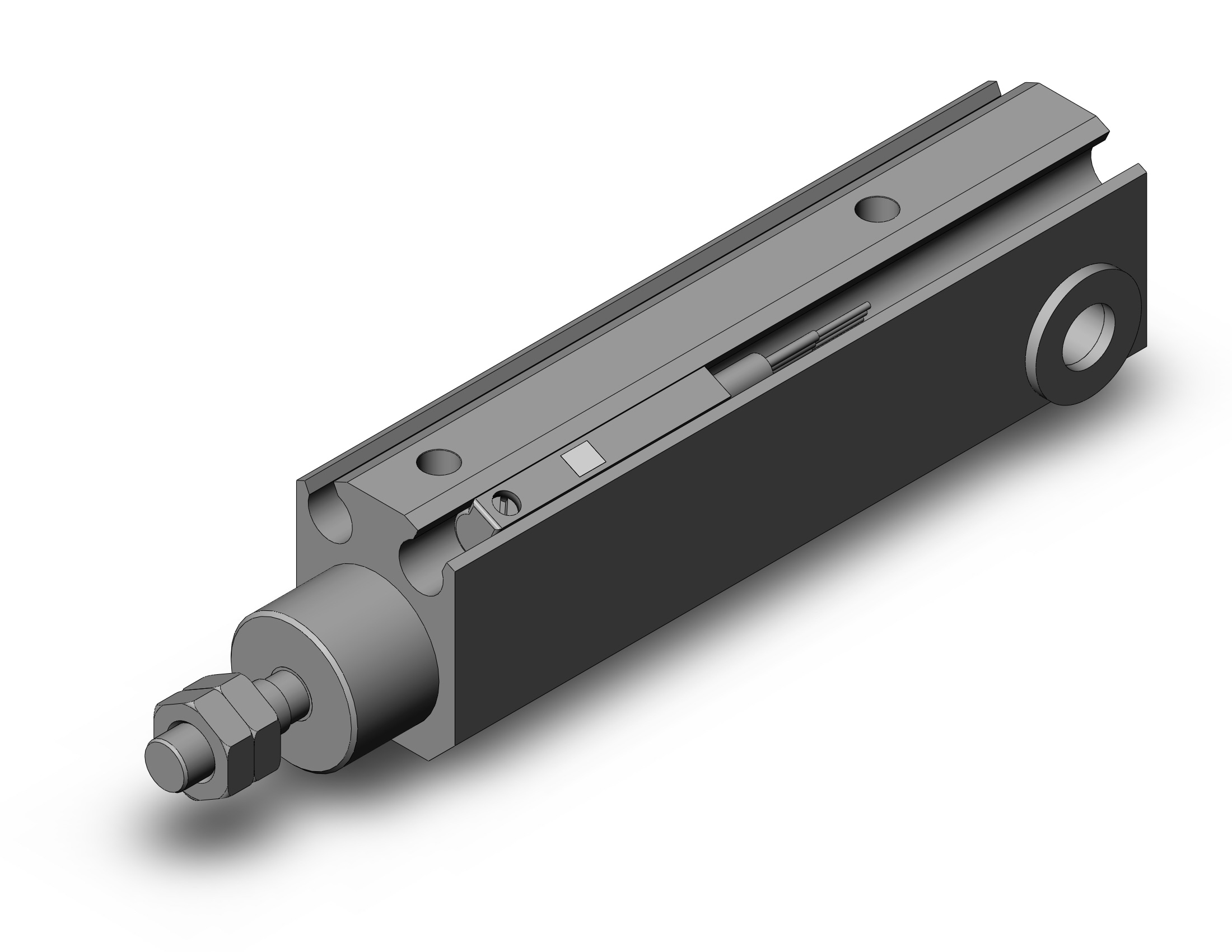 SMC CDJP2D10-30D-M9PLS cyl, pin, dbl act, CJP/CJP2 ROUND BODY CYLINDER