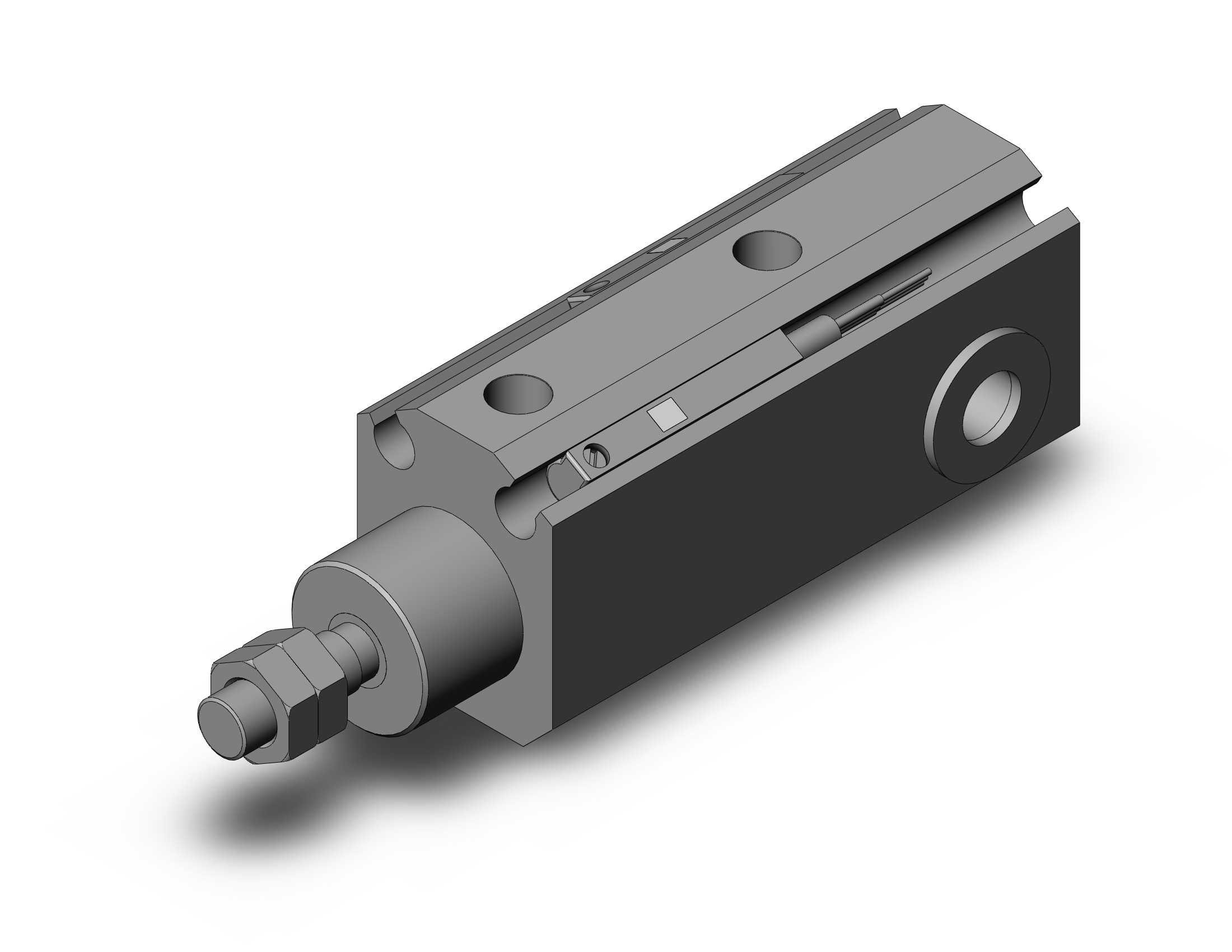 SMC CDJP2D16-15D-M9P cyl, pin, dbl act, CJP/CJP2 ROUND BODY CYLINDER