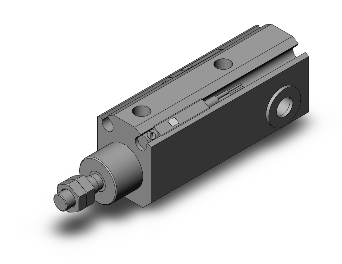 SMC CDJP2D16-20D-A90L cyl, pin, dbl act, CJP/CJP2 ROUND BODY CYLINDER