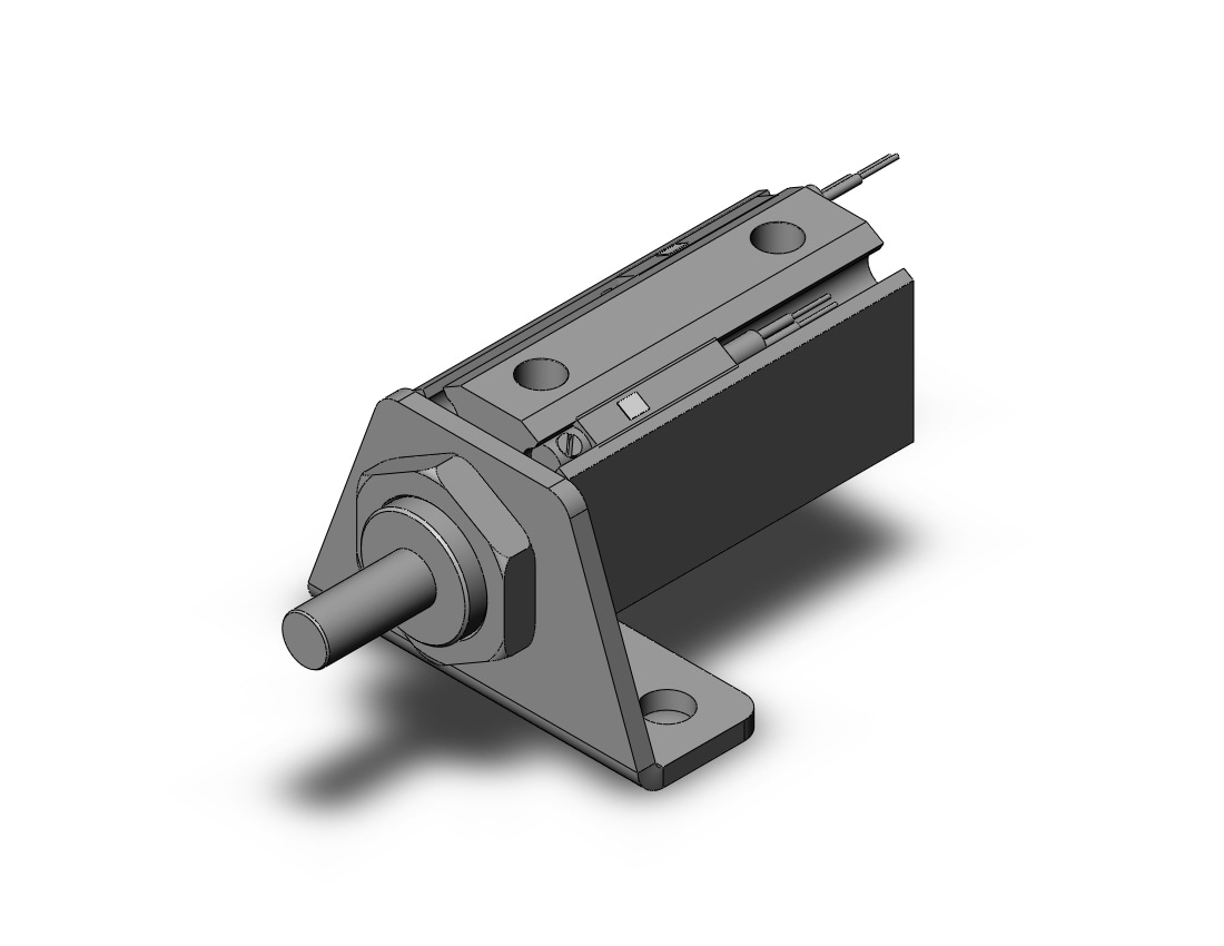 SMC CDJP2L16-20D-B-A96 cyl, pin, dbl act, CJP/CJP2 ROUND BODY CYLINDER