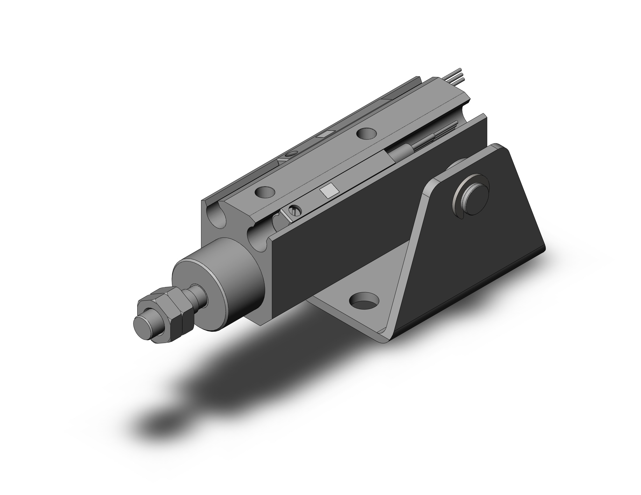 SMC CDJP2T10-10D-M9PSAPC cyl, pin, dbl act, sw capable, CJP/CJP2 ROUND BODY CYLINDER