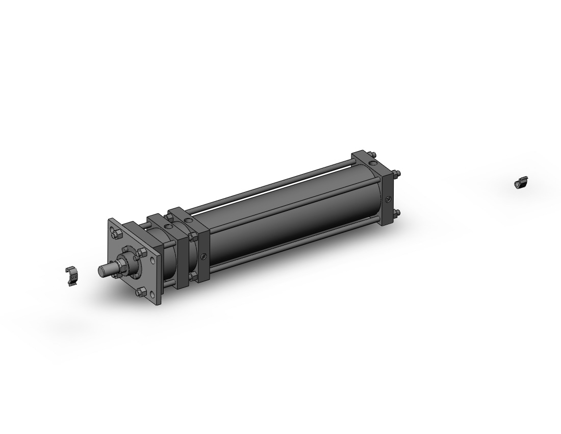 SMC CDL1F125-500B-A93L cyl, locking, CL1 TIE-ROD CYLINDER