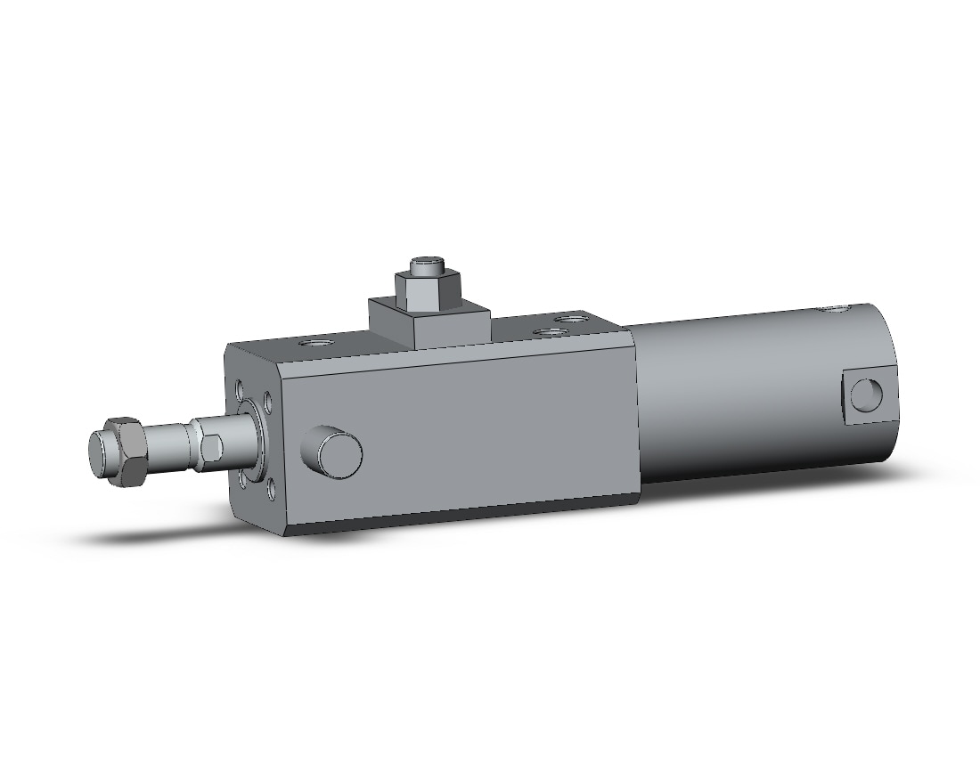 SMC CDLG1UN40-25-E cyl, fine lock, sw capable, CLG1 FINE LOCK CYL W/GUIDE