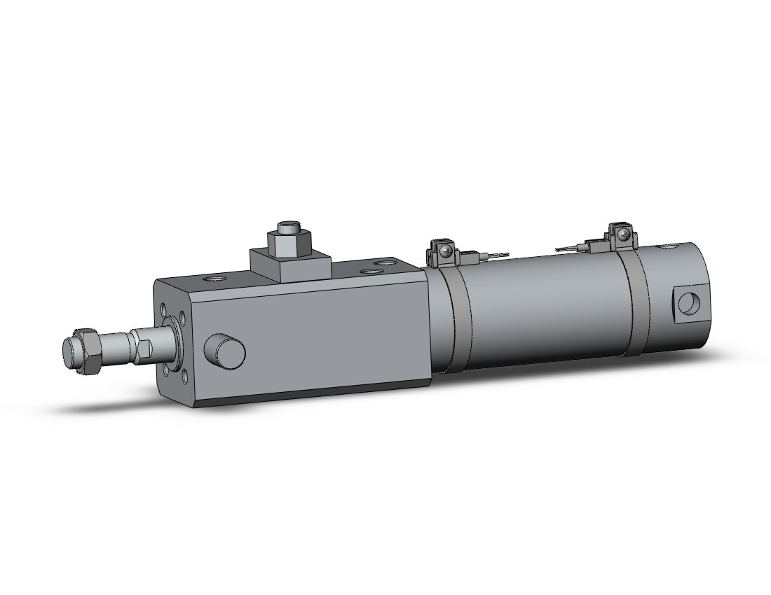 SMC CDLG1UN40-75-E-M9B-C clg1, fine lock cylinder, ROUND BODY CYLINDER W/LOCK