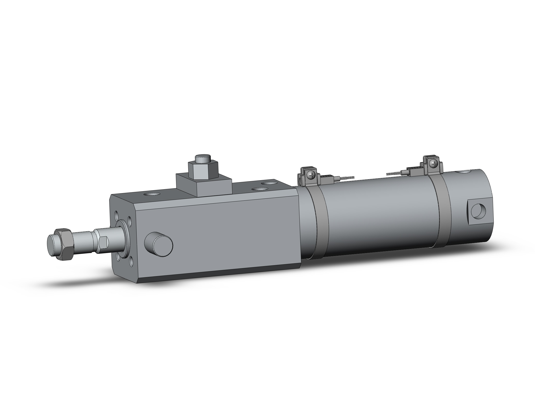 SMC CDLG1UN40-75-E-M9BSDPC-C clg1, fine lock cylinder, ROUND BODY CYLINDER W/LOCK