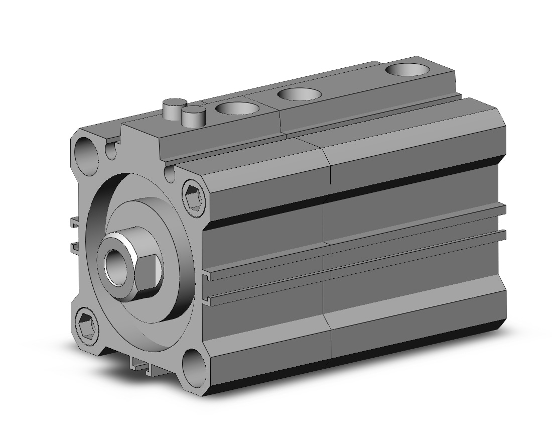 SMC CDLQA40-10D-B cyl, compact w/lock sw capable, CLQ COMPACT LOCK CYLINDER