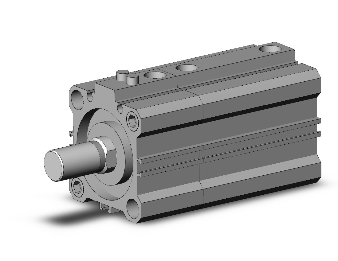 SMC CDLQA40-25DCM-B cyl, compact with lock, COMPACT CYLINDER W/LOCK